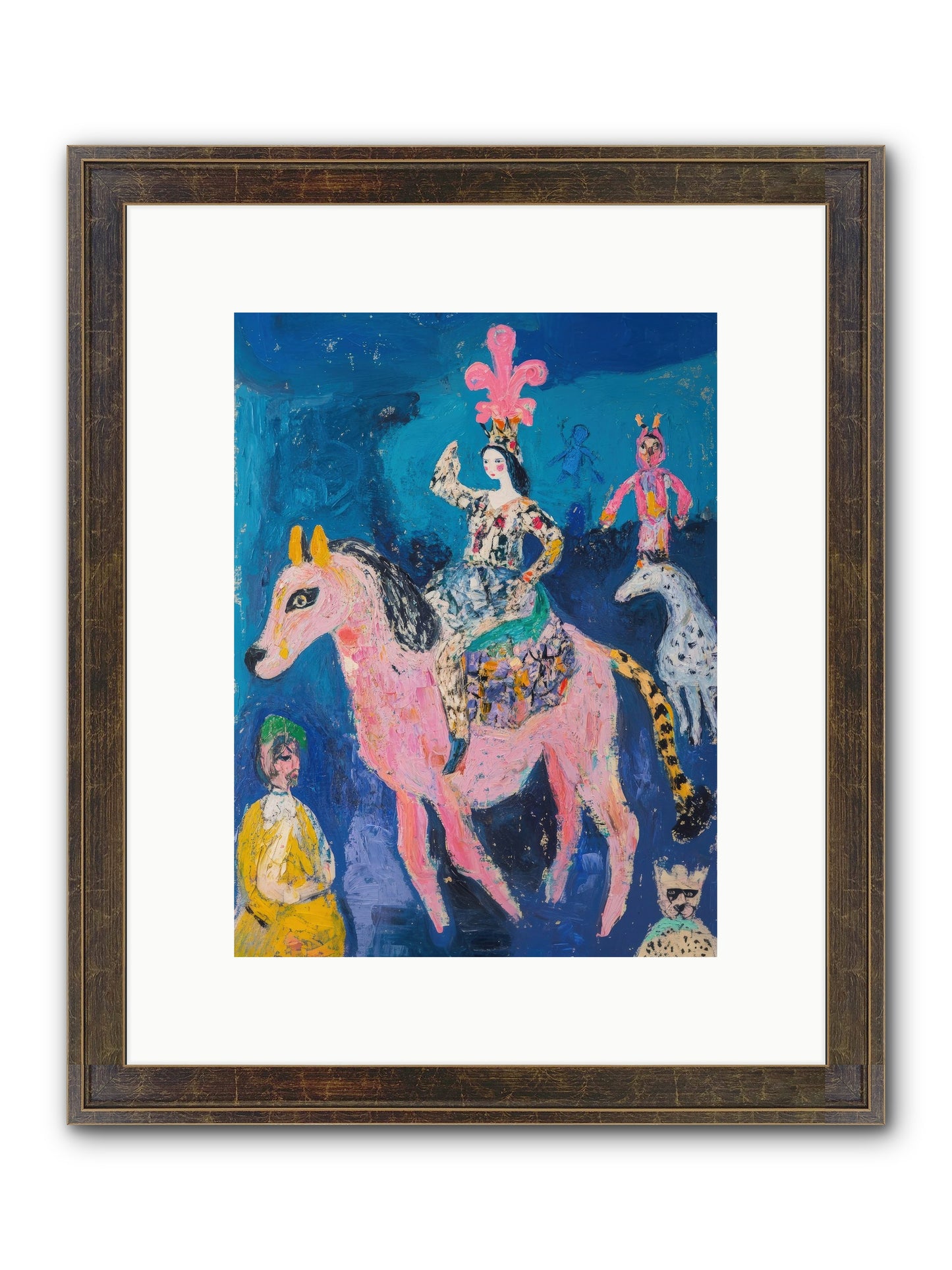 L'Opera Rose Framed Print - Slimwoods Black/Gold 9x12