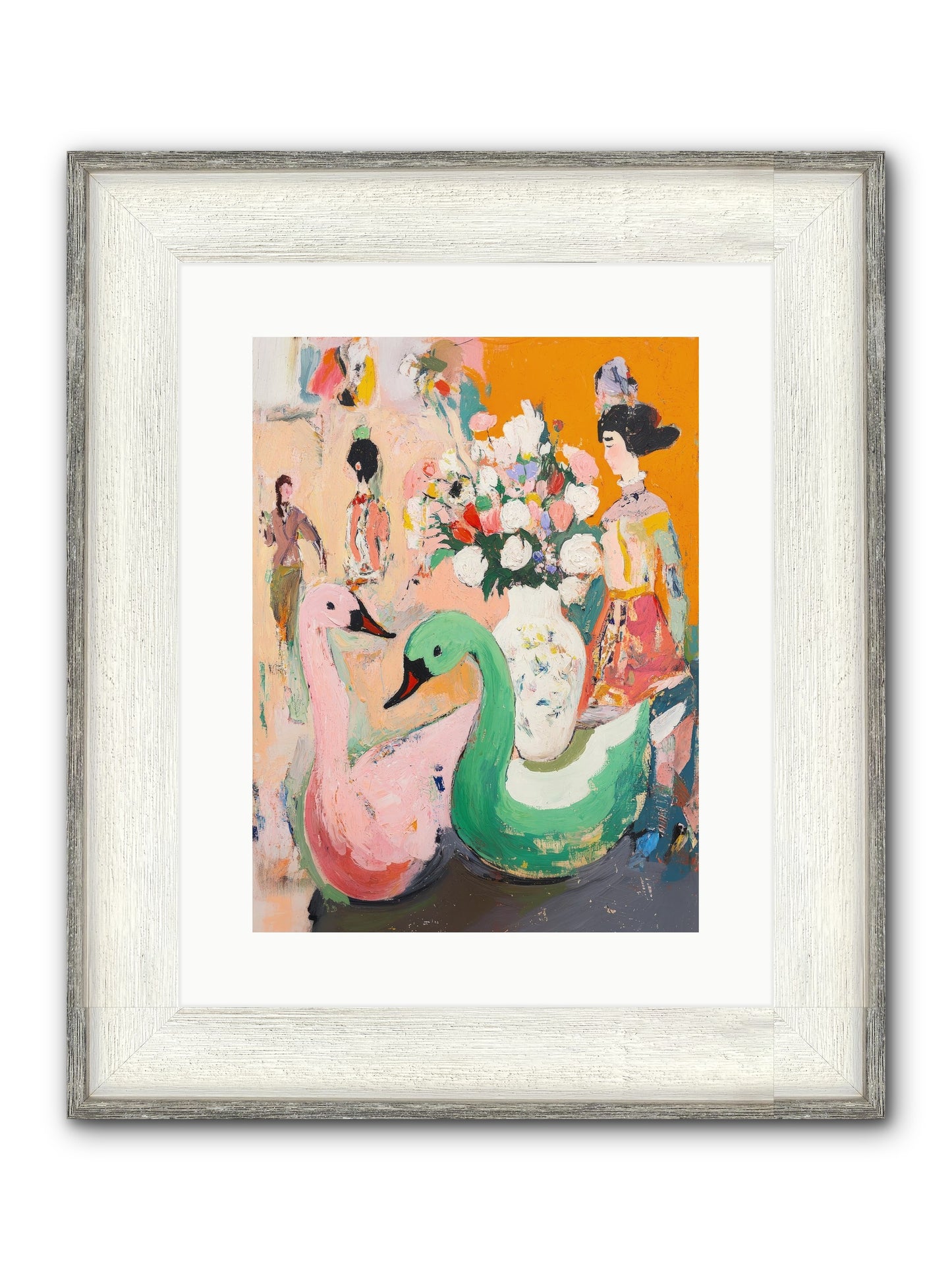 La Belle Époque Framed Print - Driftwood White 12x16