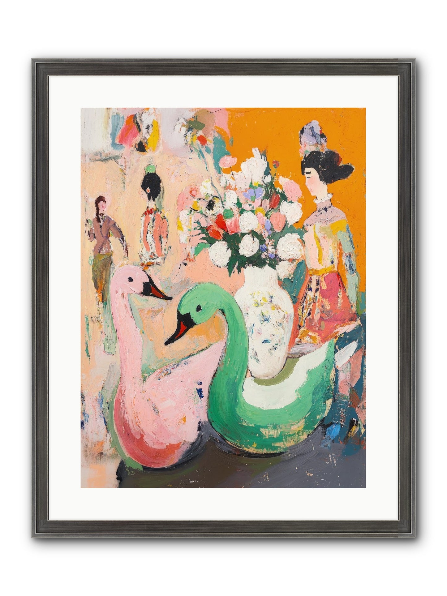 La Belle Époque Framed Print - Slimwoods Black/Silver 18x24
