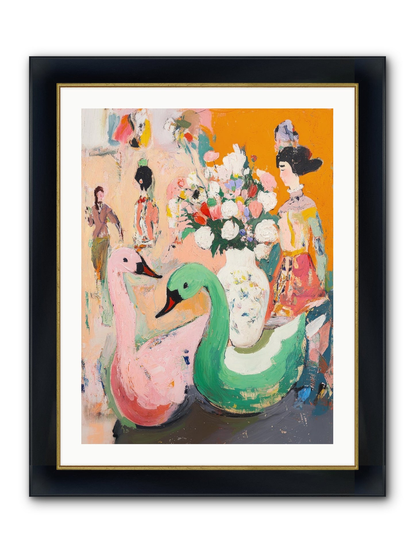 La Belle Époque Framed Print - Wide Black w/Gold 24x32