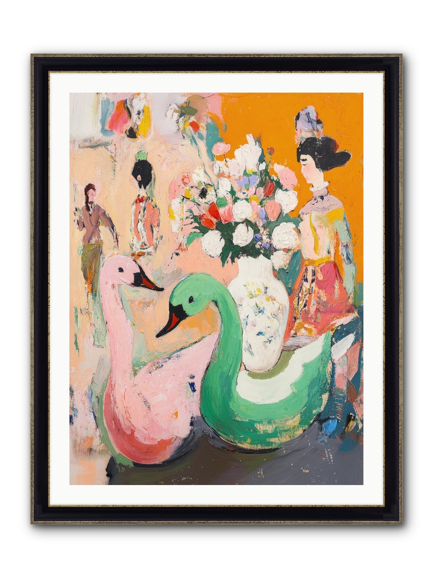 La Belle Époque Framed Print - Black & Gold 30x40