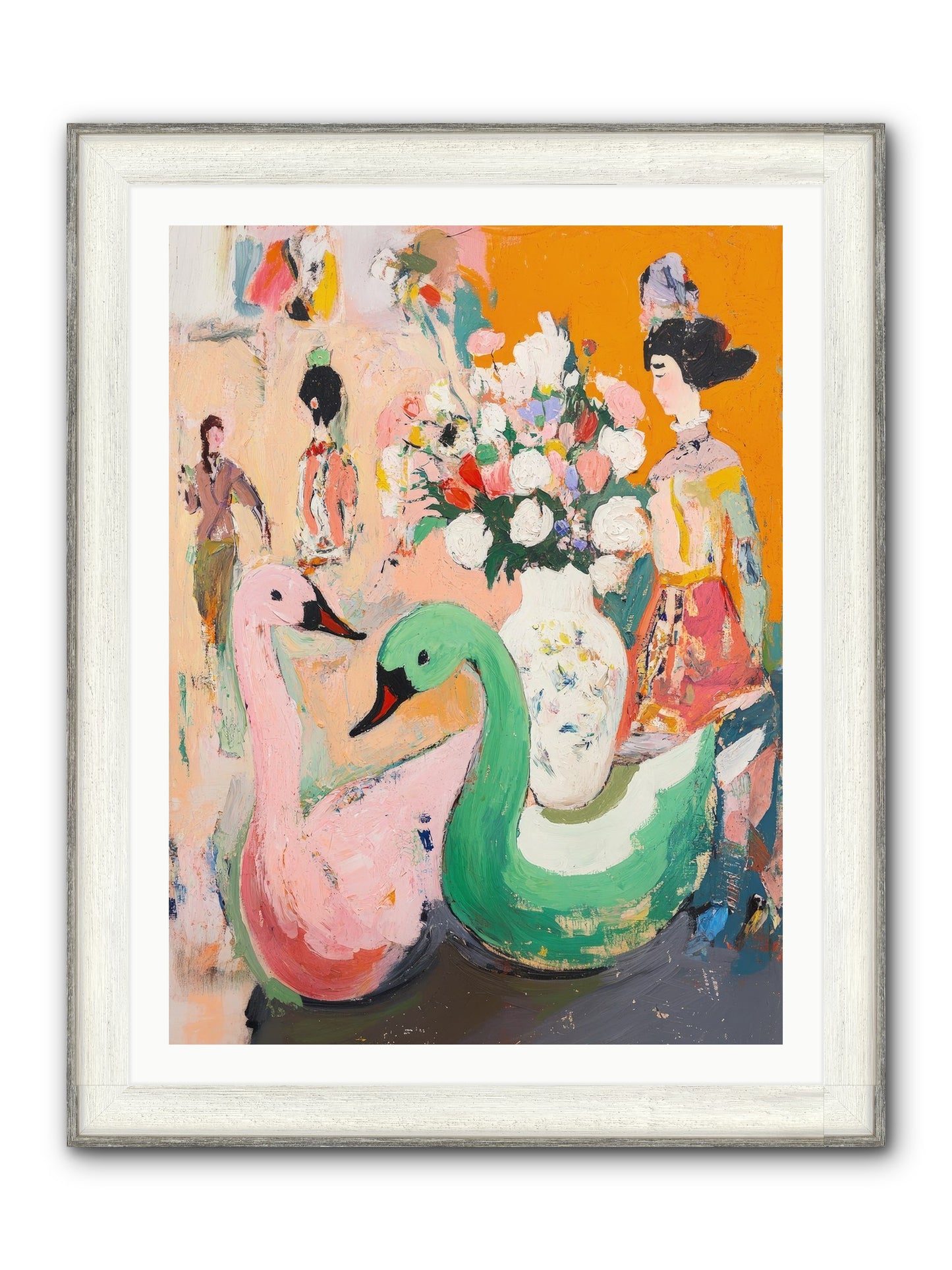 La Belle Époque Framed Print - Driftwood White 30x40