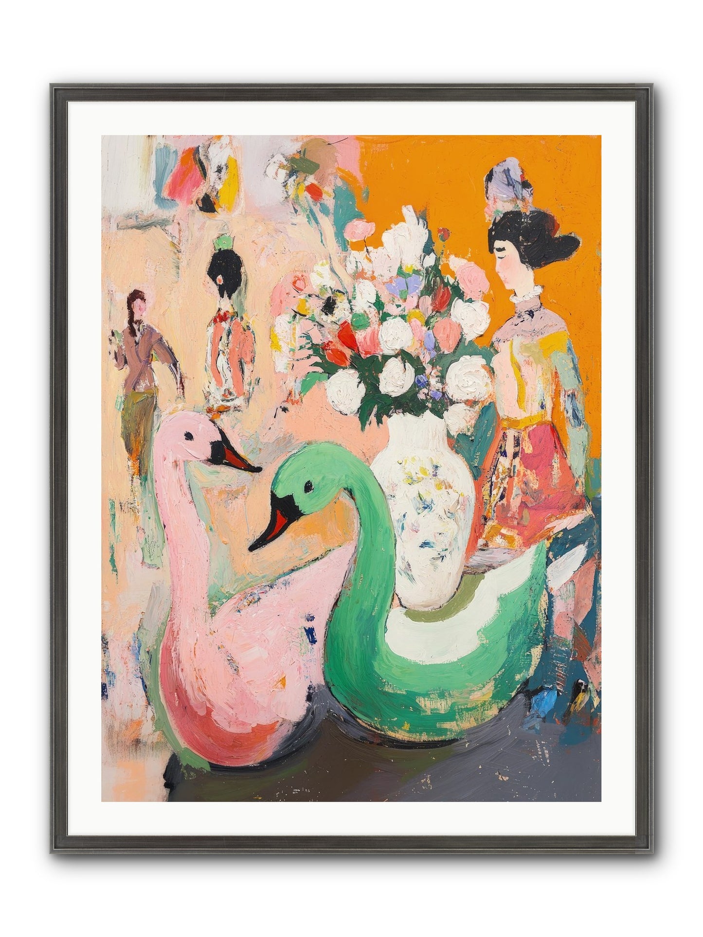 La Belle Époque Framed Print - Slimwoods Black/Silver 30x40