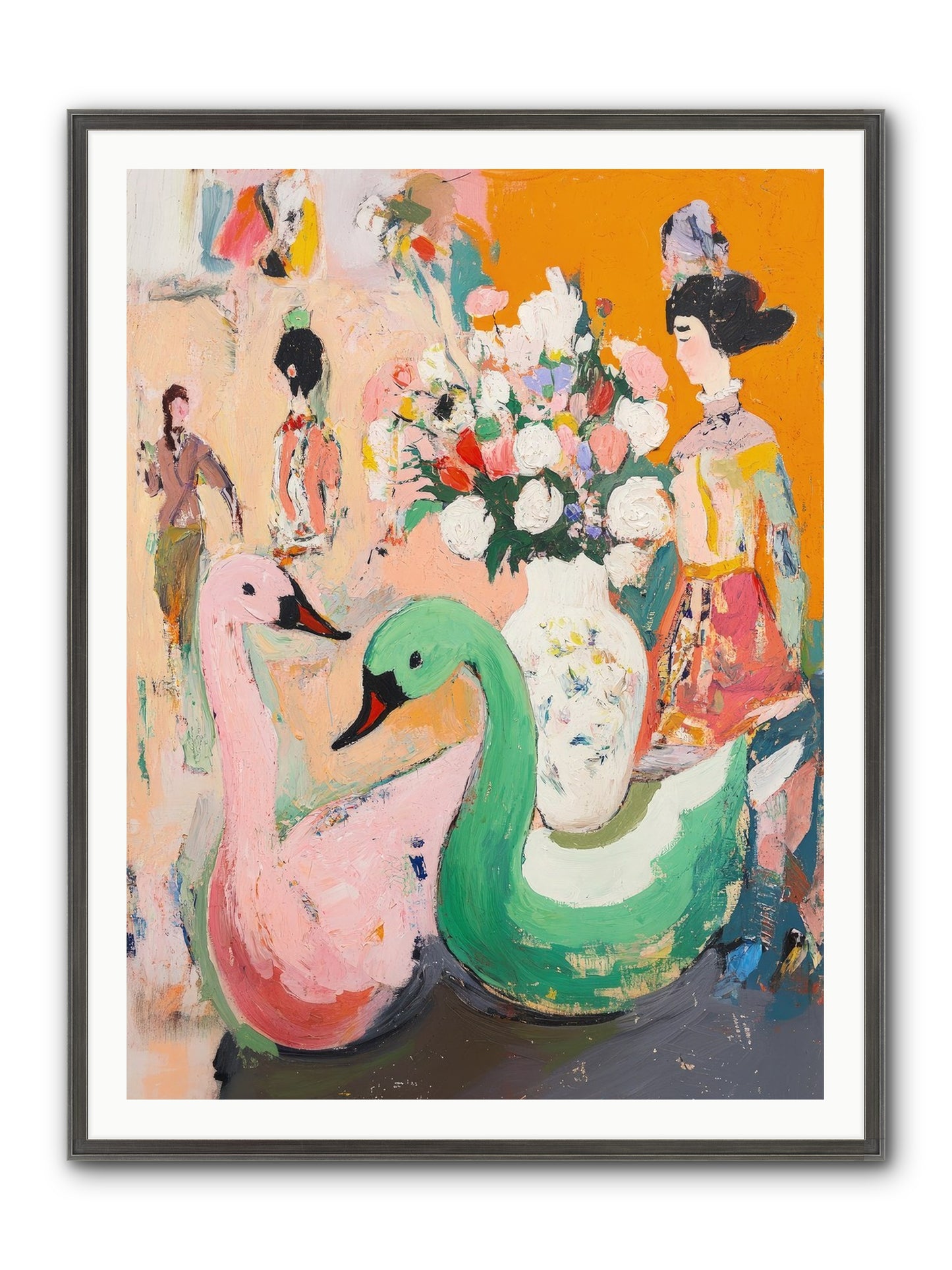 La Belle Époque Framed Print - Slimwoods Black/Silver 36x48