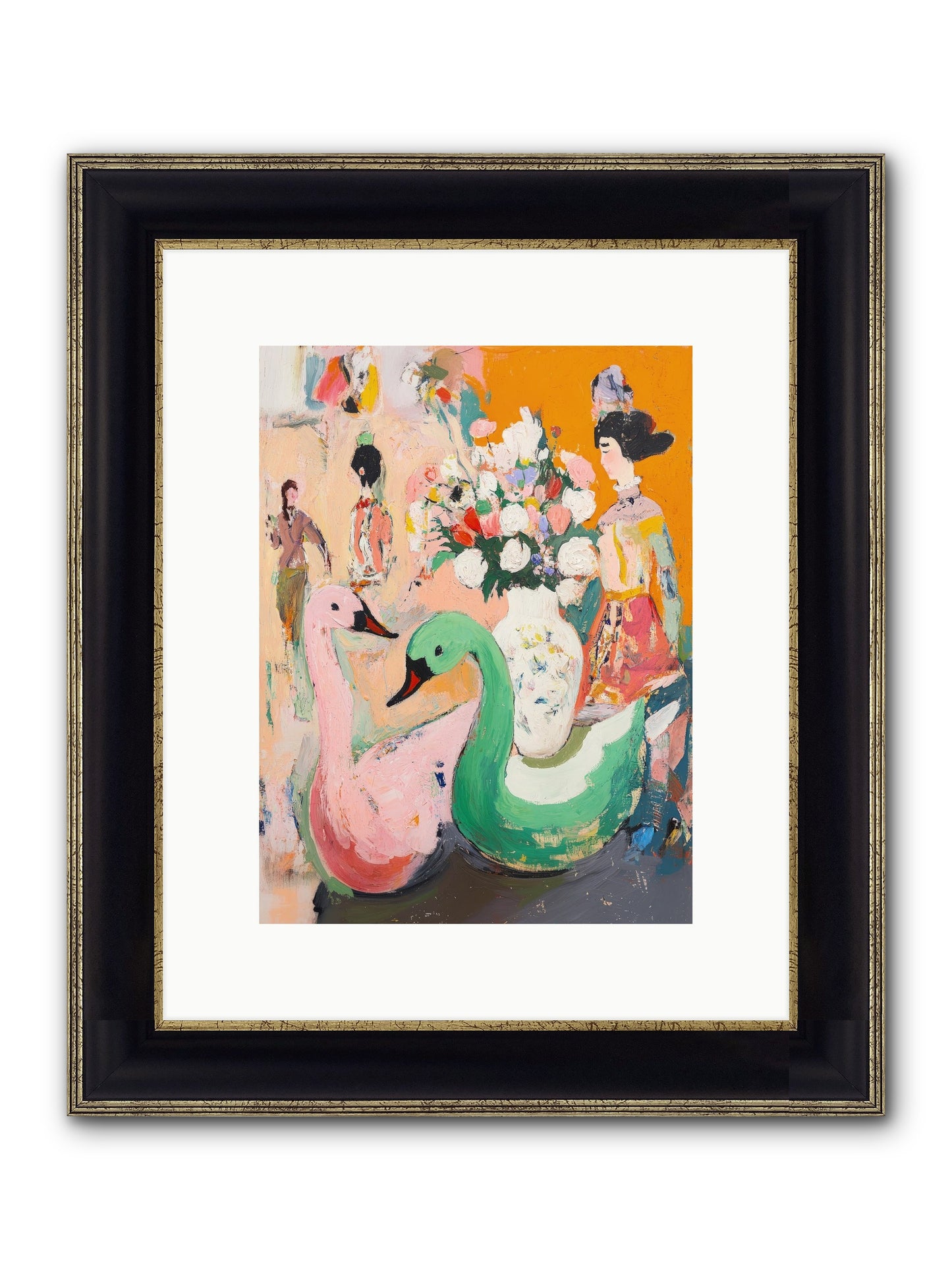 La Belle Époque Framed Print - Black & Gold 9x12