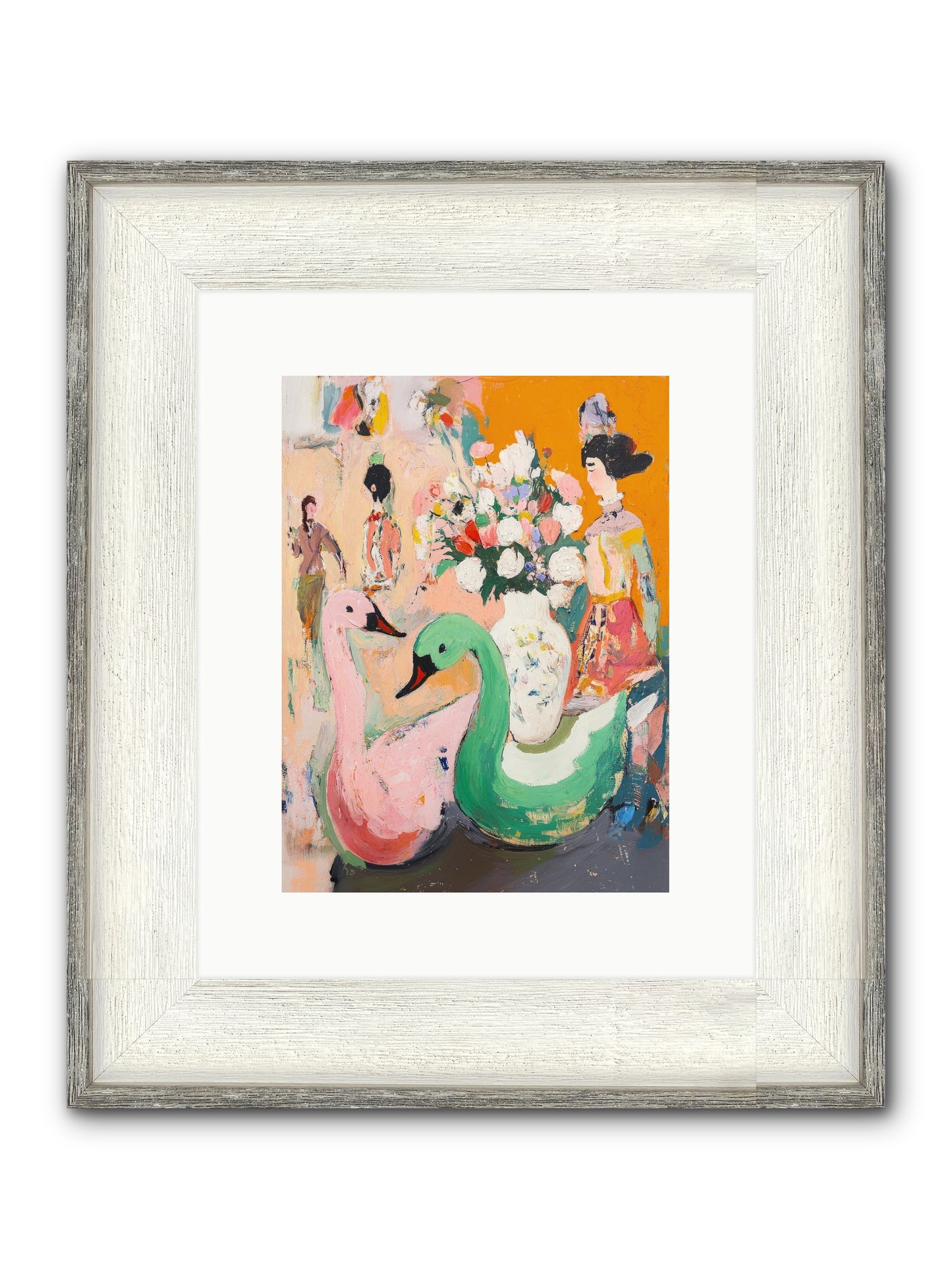 La Belle Époque Framed Print - Driftwood White 9x12