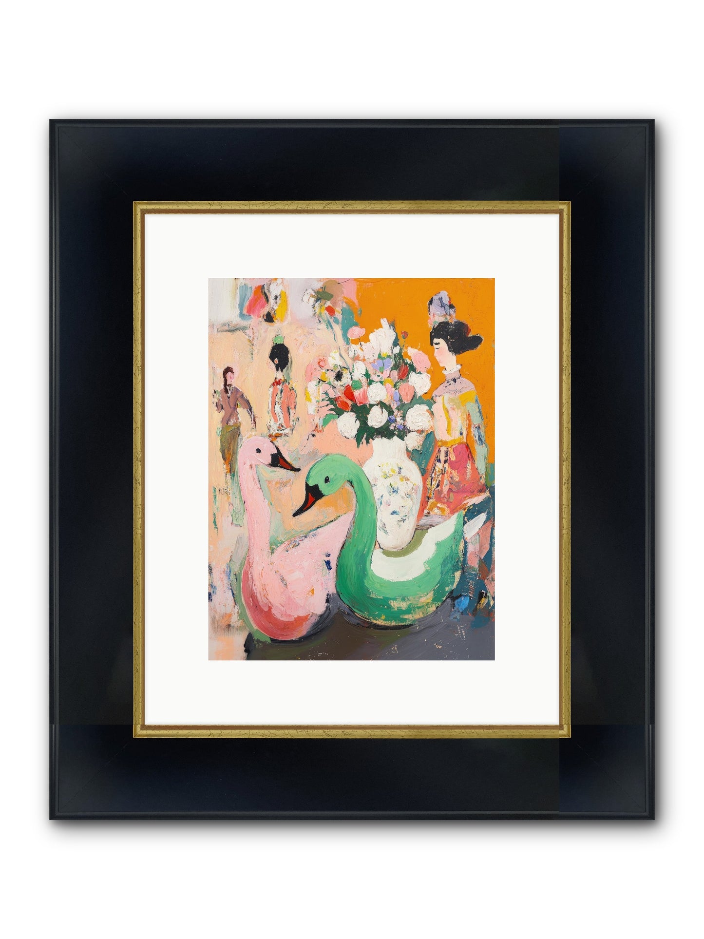 La Belle Époque Framed Print - Wide Black w/Gold 9x12