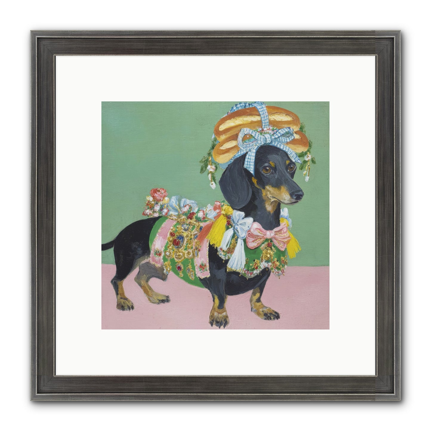 Lady Celebration Framed Print - Slimwoods Black/Silver 10x10