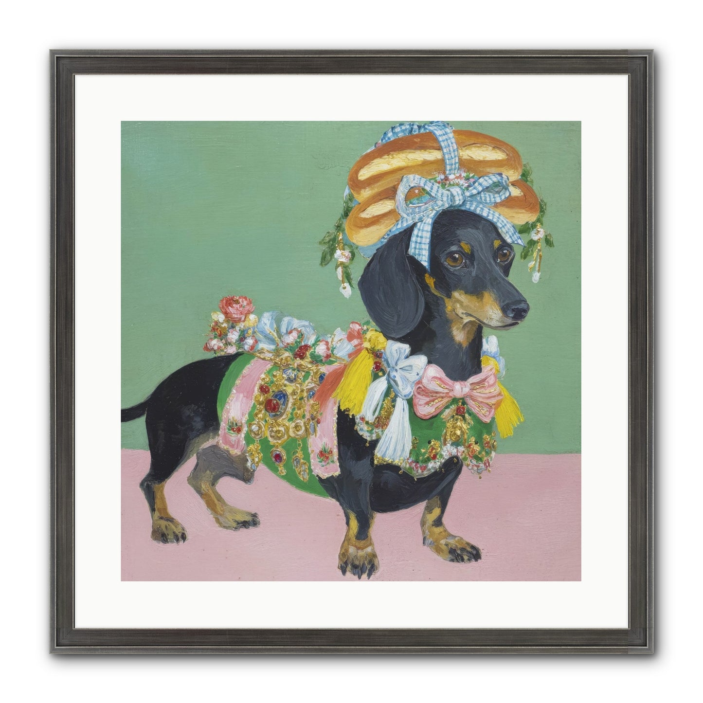 Lady Celebration Framed Print - Slimwoods Black/Silver 20x20