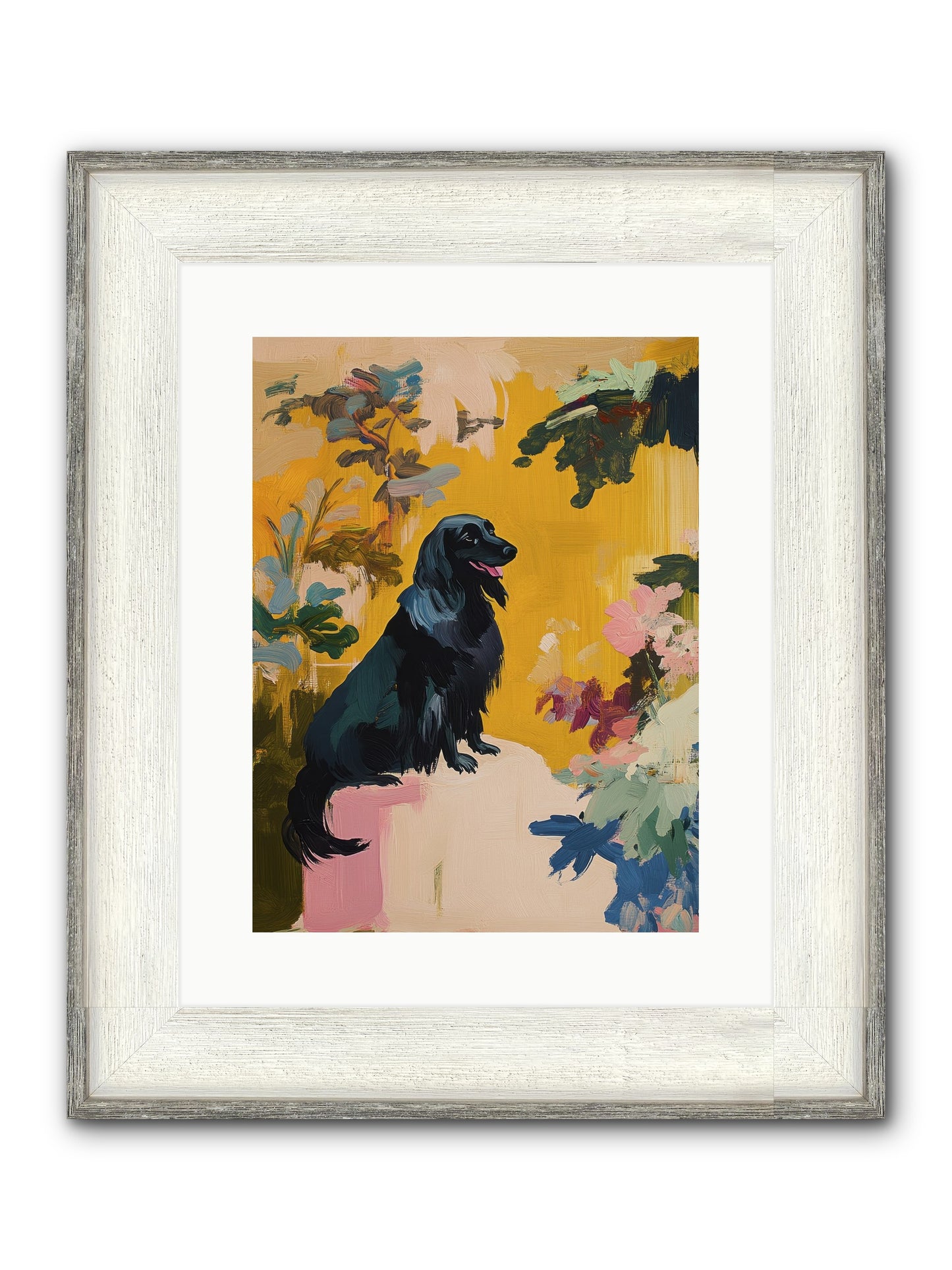 Lady Fern Framed Print - Driftwood White 12x16