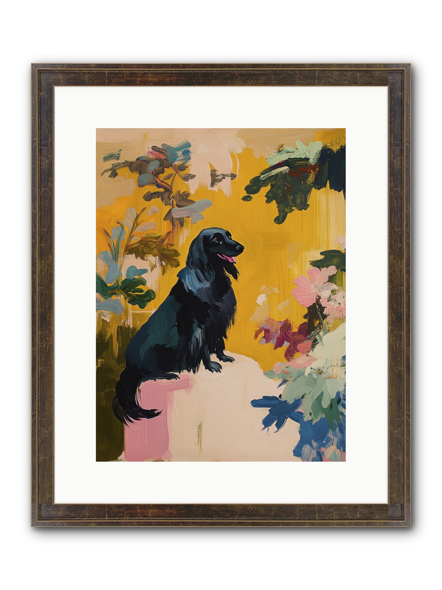 Lady Fern Framed Print - Slimwoods Black/Gold 12x16