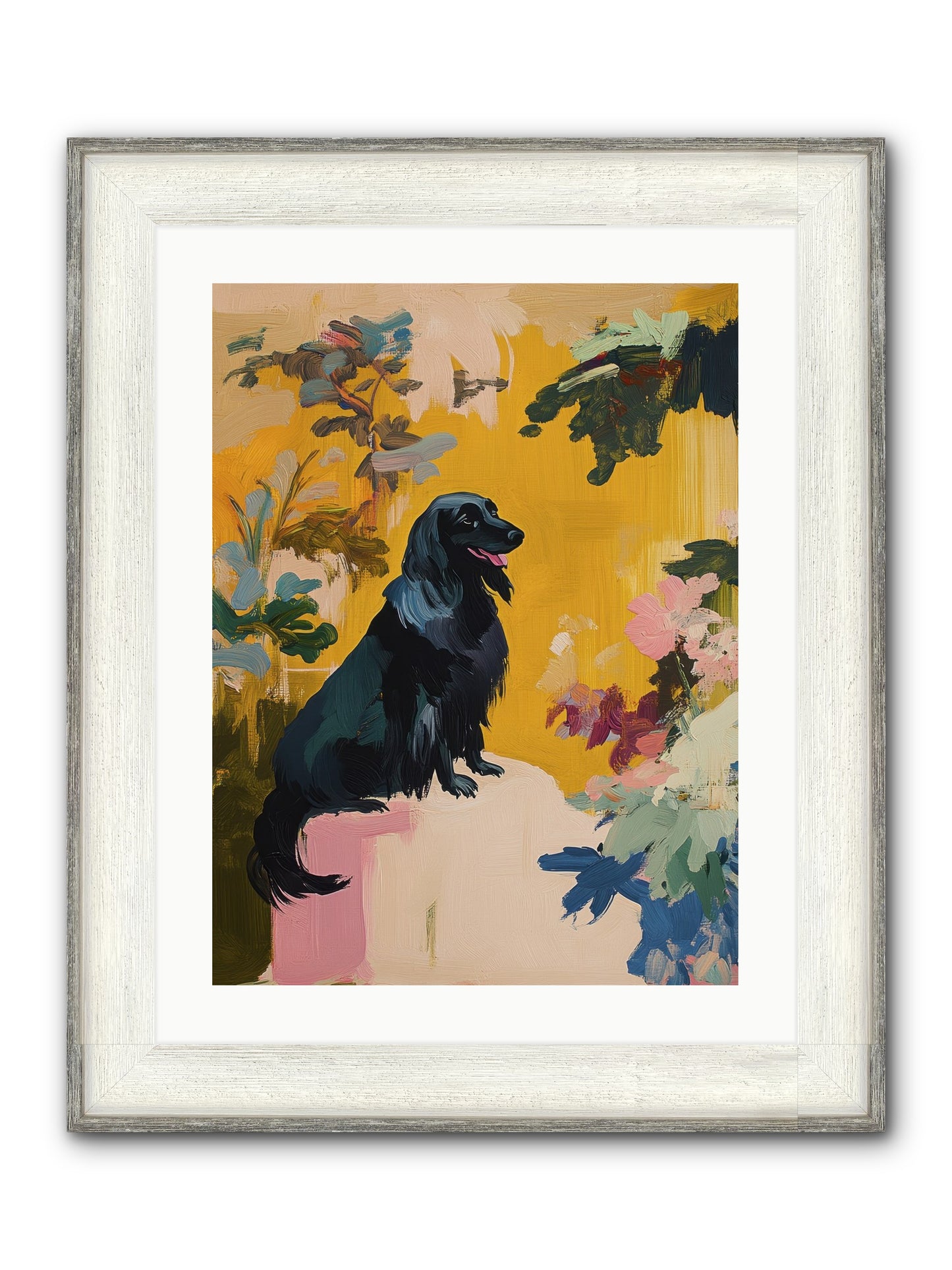 Lady Fern Framed Print - Driftwood White 18x24
