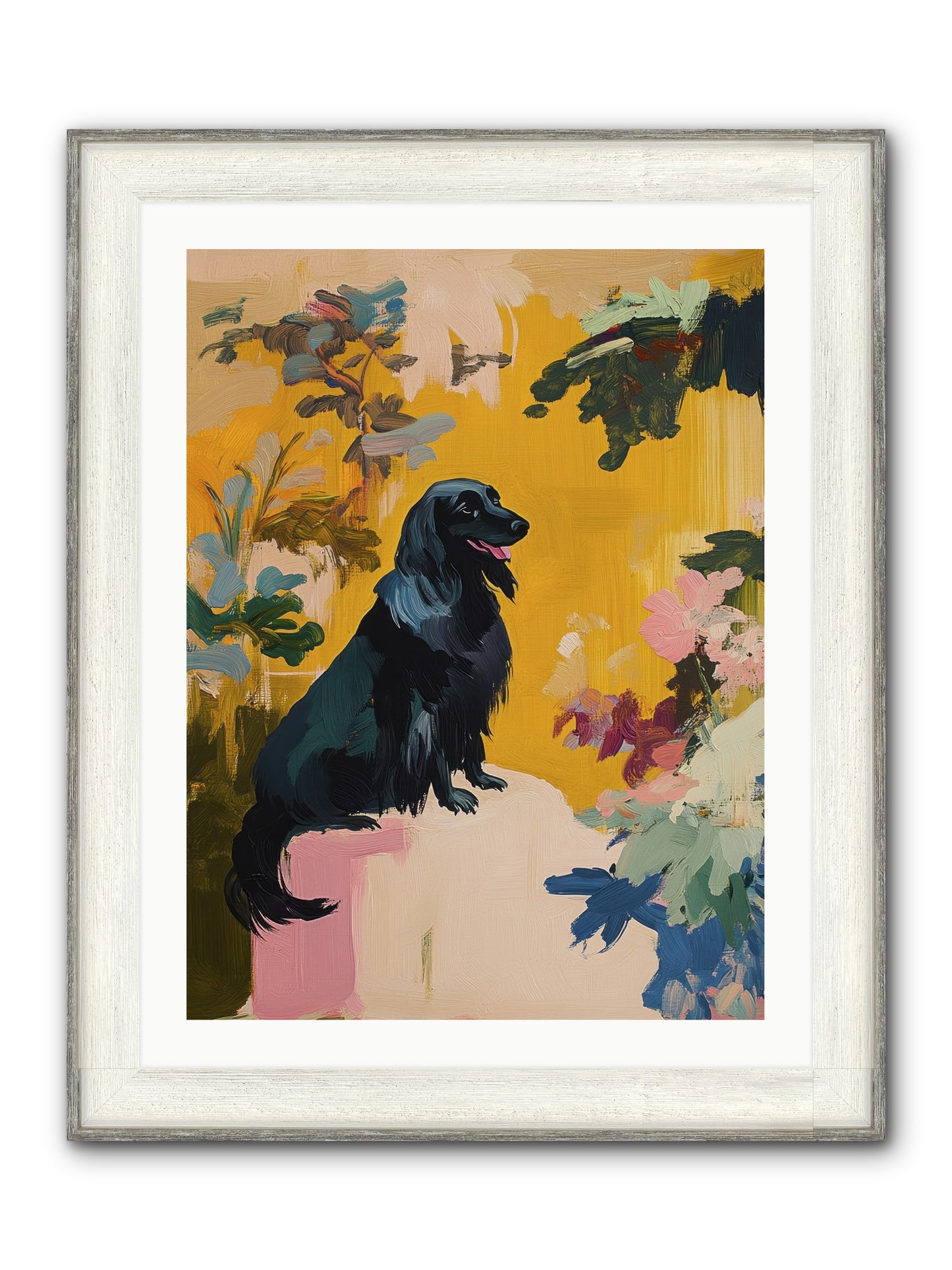 Lady Fern Framed Print - Driftwood White 24x32