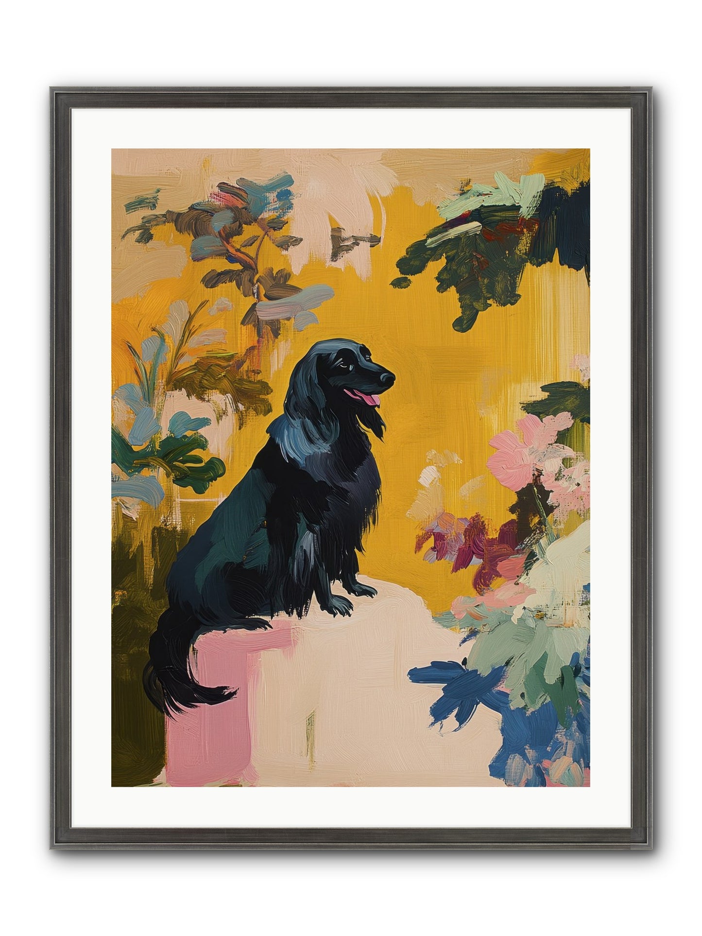 Lady Fern Framed Print - Slimwoods Black/Silver 24x32