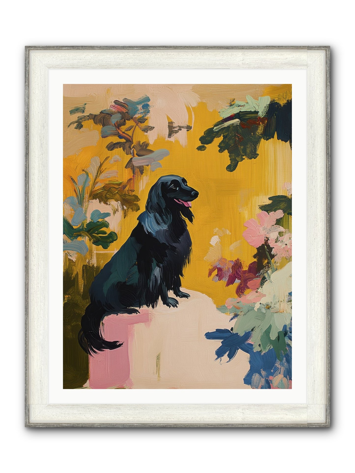 Lady Fern Framed Print - Driftwood White 30x40