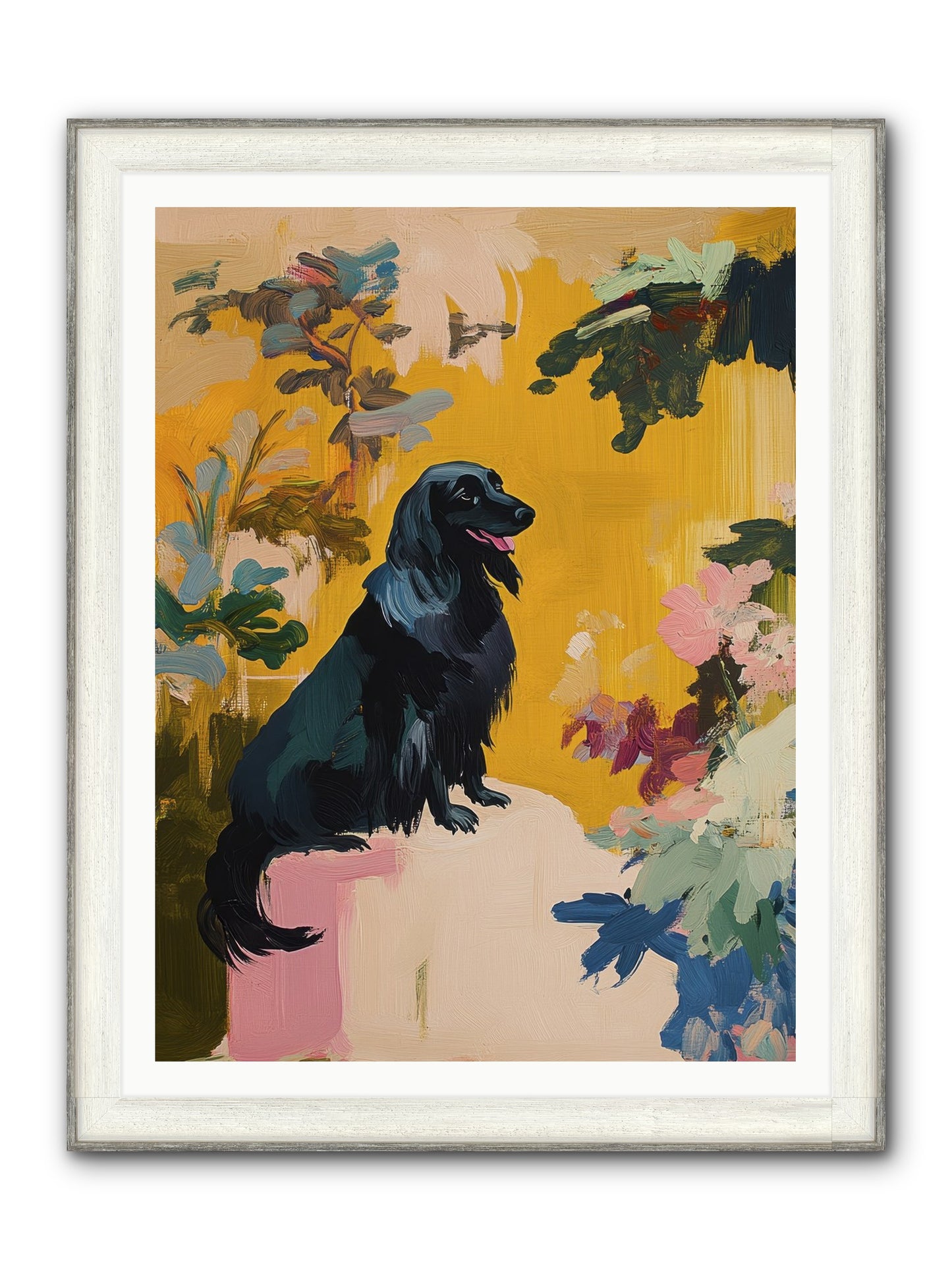 Lady Fern Framed Print - Driftwood White 36x48