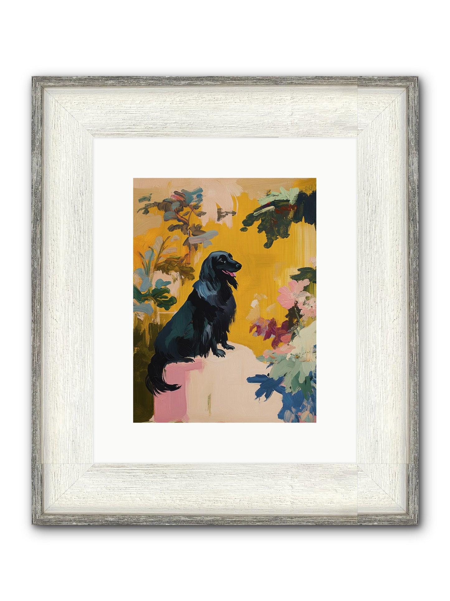 Lady Fern Framed Print - Driftwood White 9x12