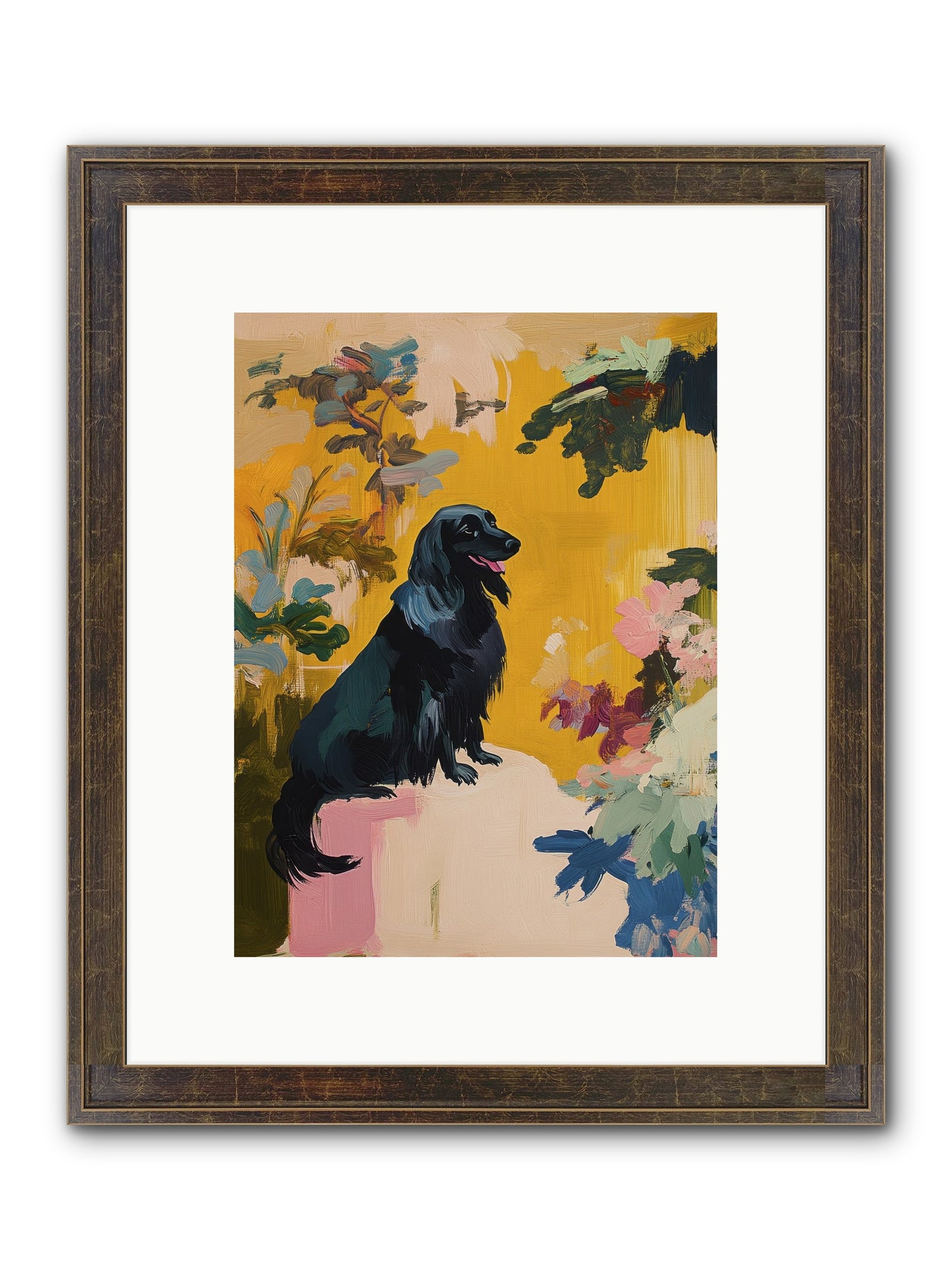 Lady Fern Framed Print - Slimwoods Black/Gold 9x12