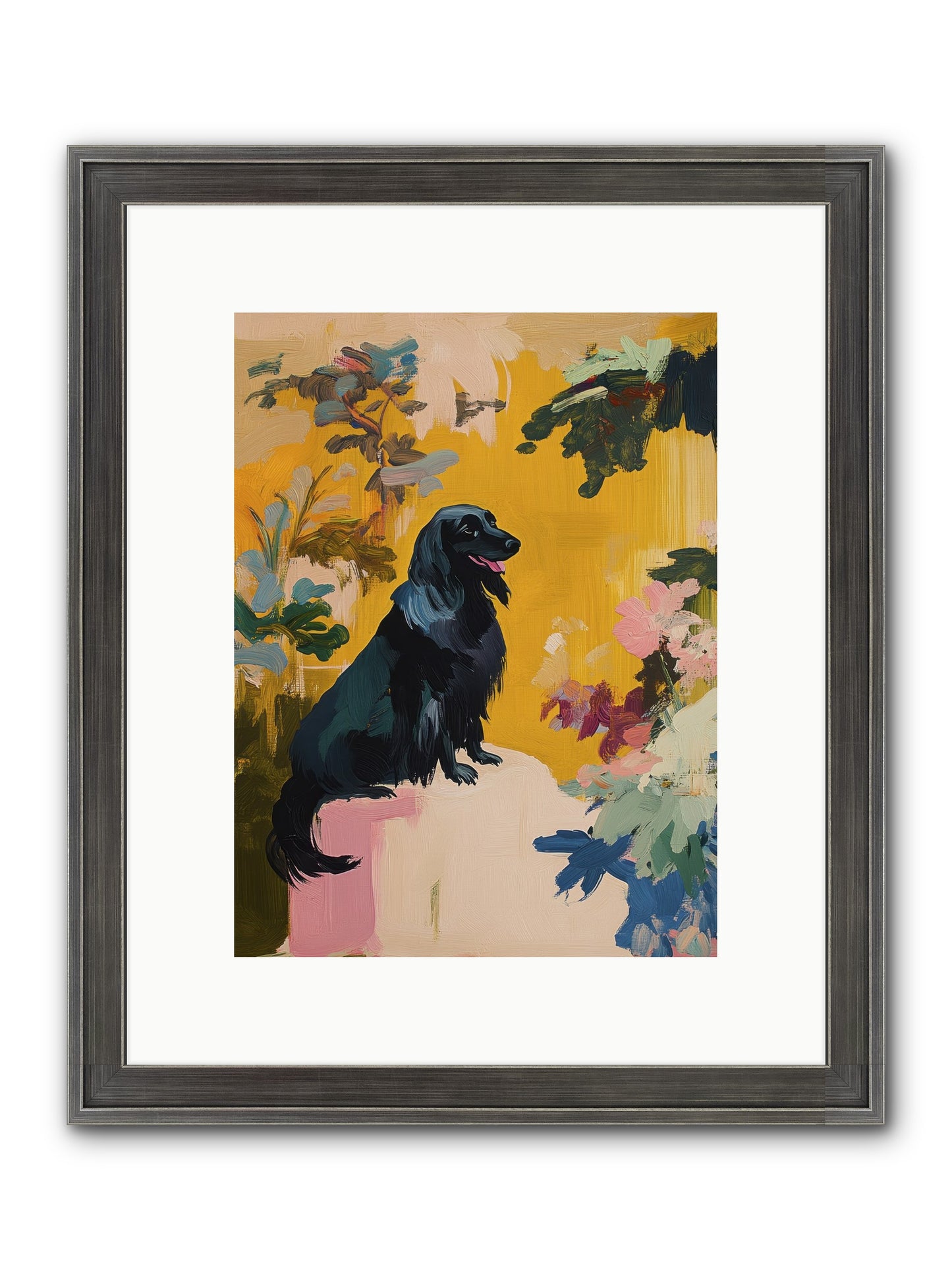 Lady Fern Framed Print - Slimwoods Black/Silver 9x12