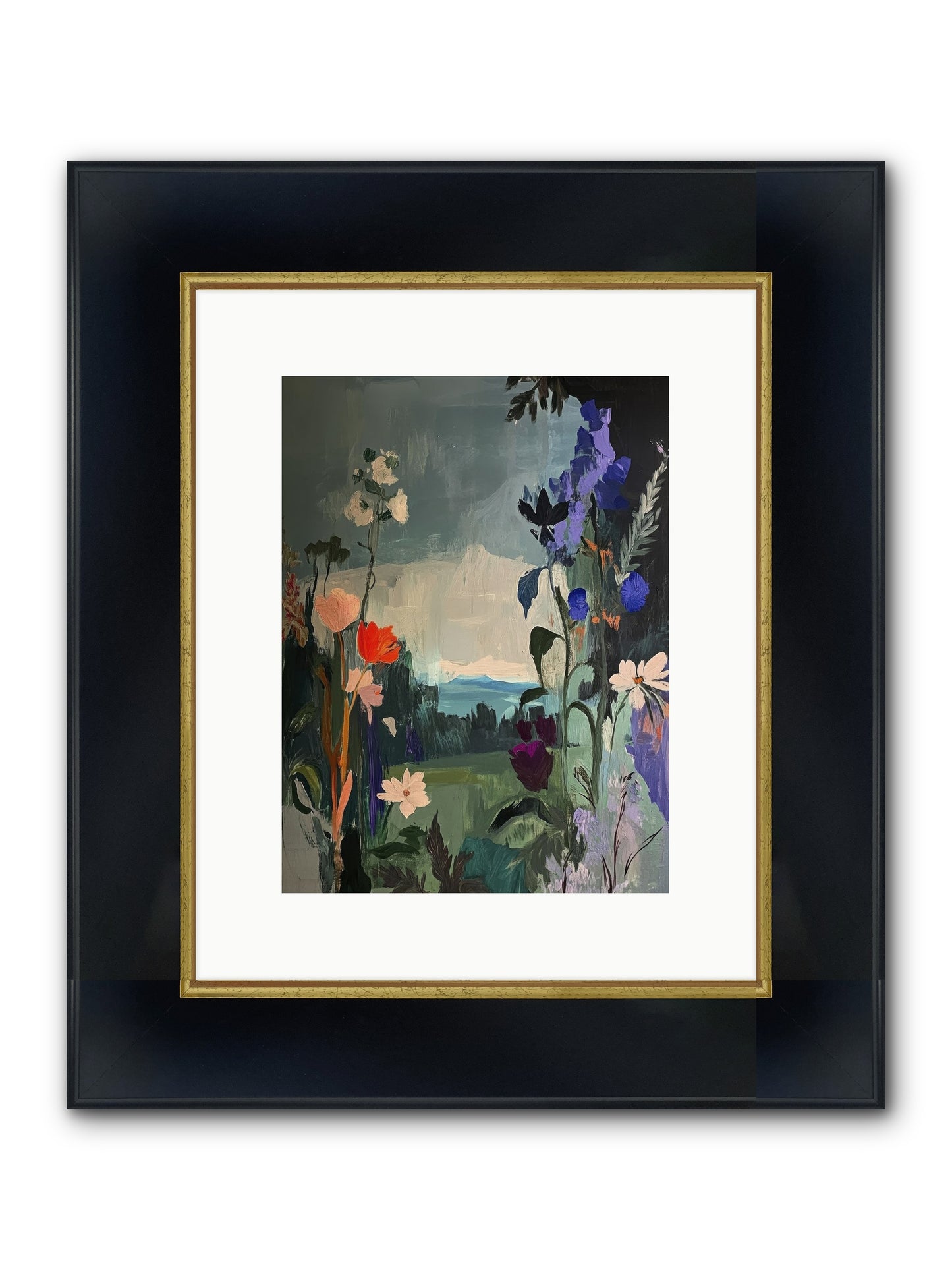 Lady Juniper’s Agenda Framed Print - Wide Black w/Gold 9x12