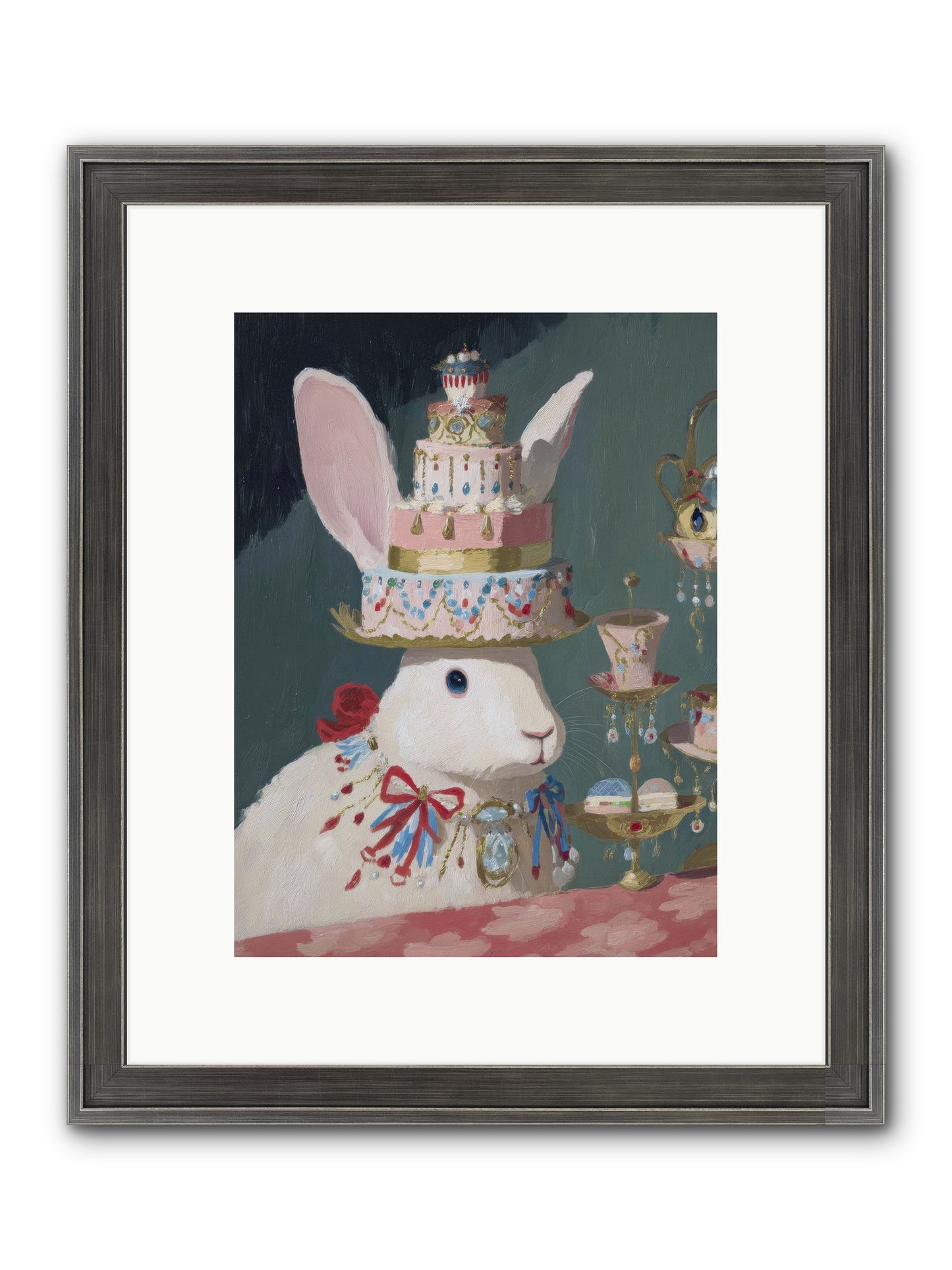 Lady Lace And Frosting Framed Print - Slimwoods Black/Silver 9x12