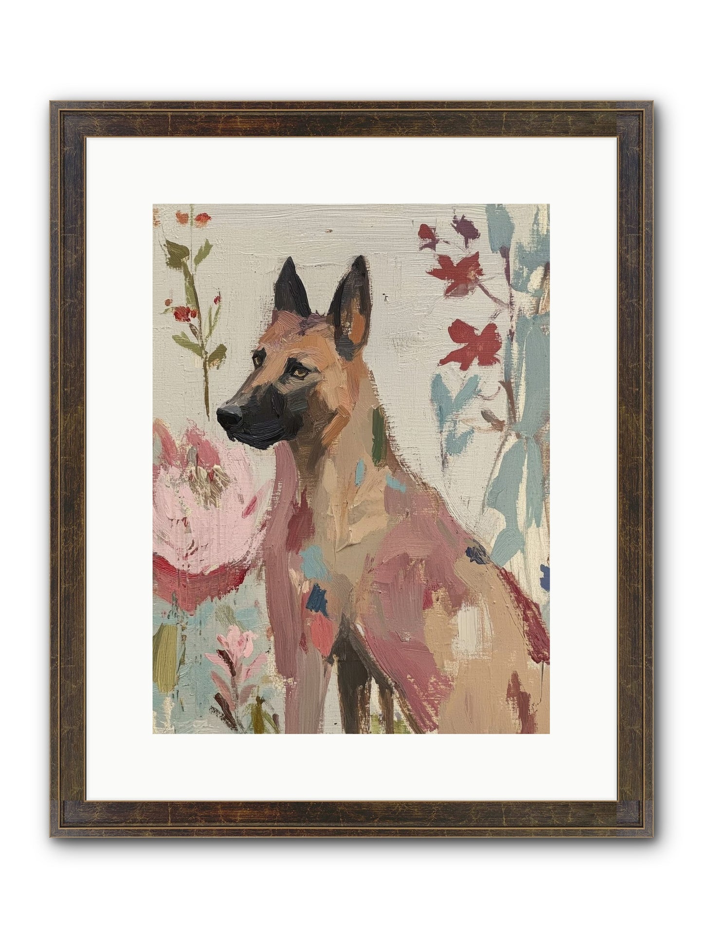 Lady Moonbeam Framed Print - Slimwoods Black/Gold 12x16
