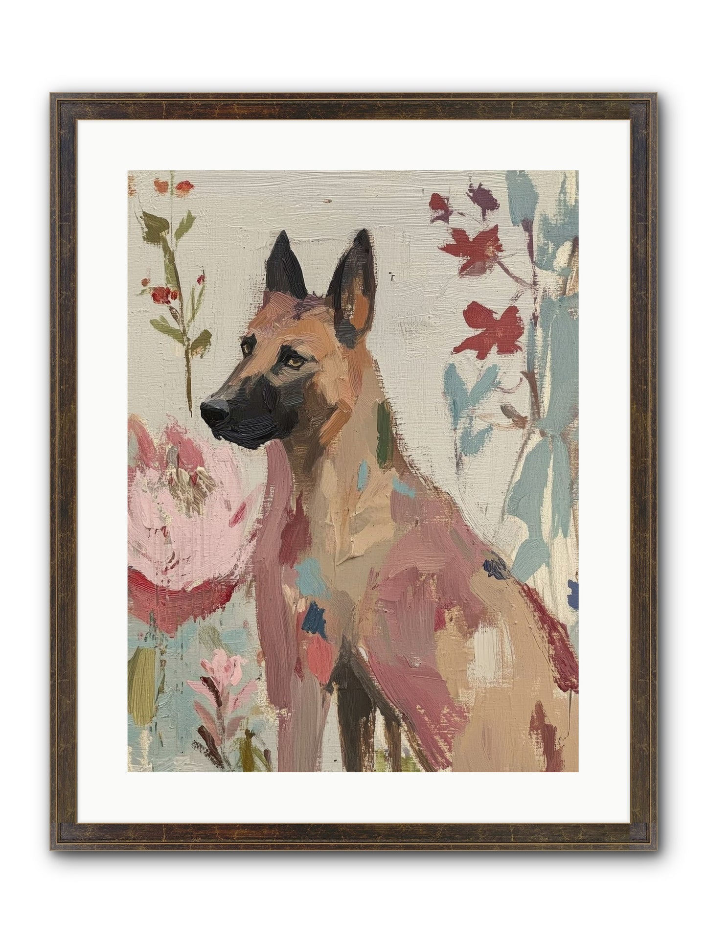 Lady Moonbeam Framed Print - Slimwoods Black/Gold 18x24