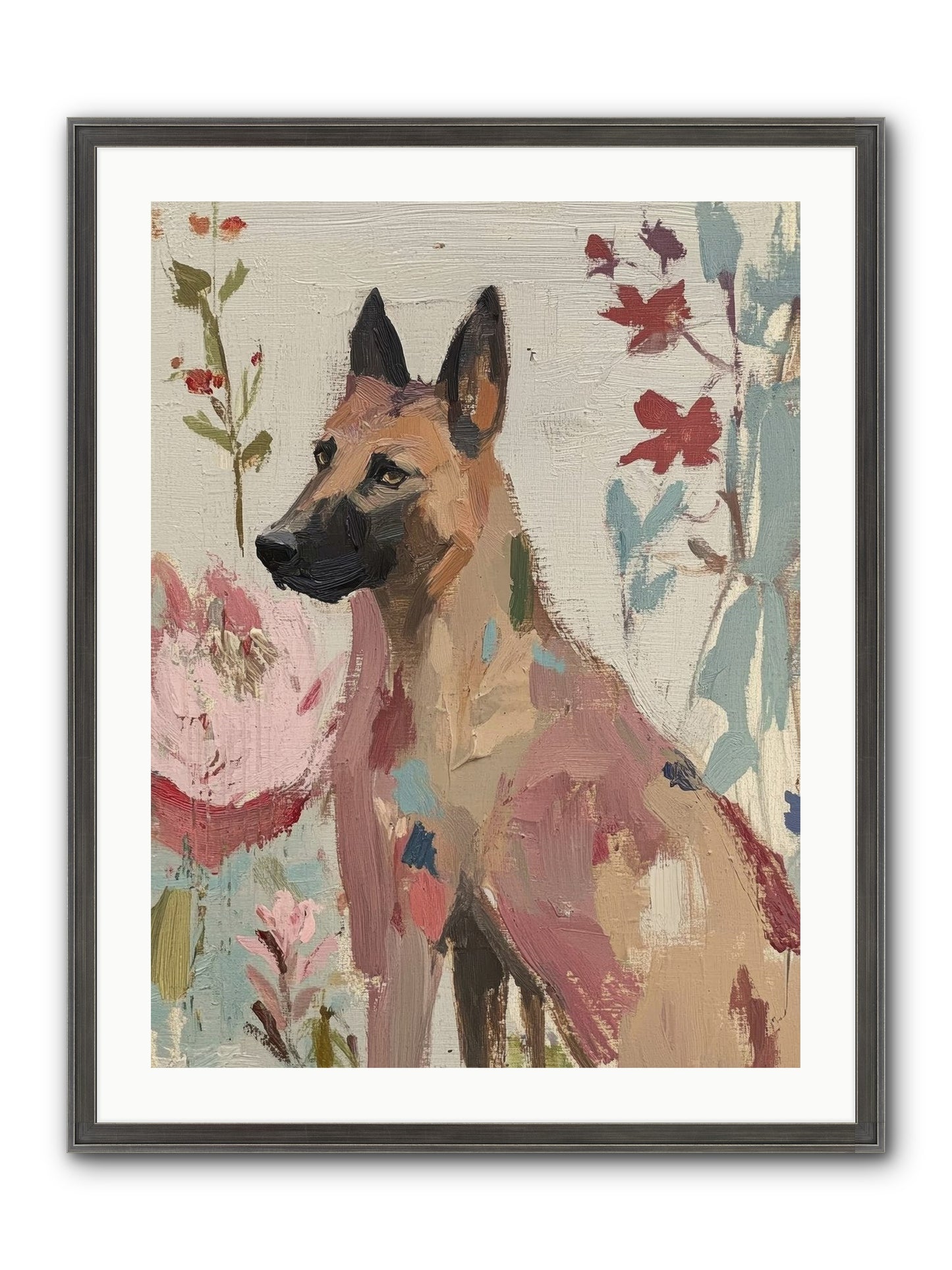 Lady Moonbeam Framed Print - Slimwoods Black/Silver 24x32