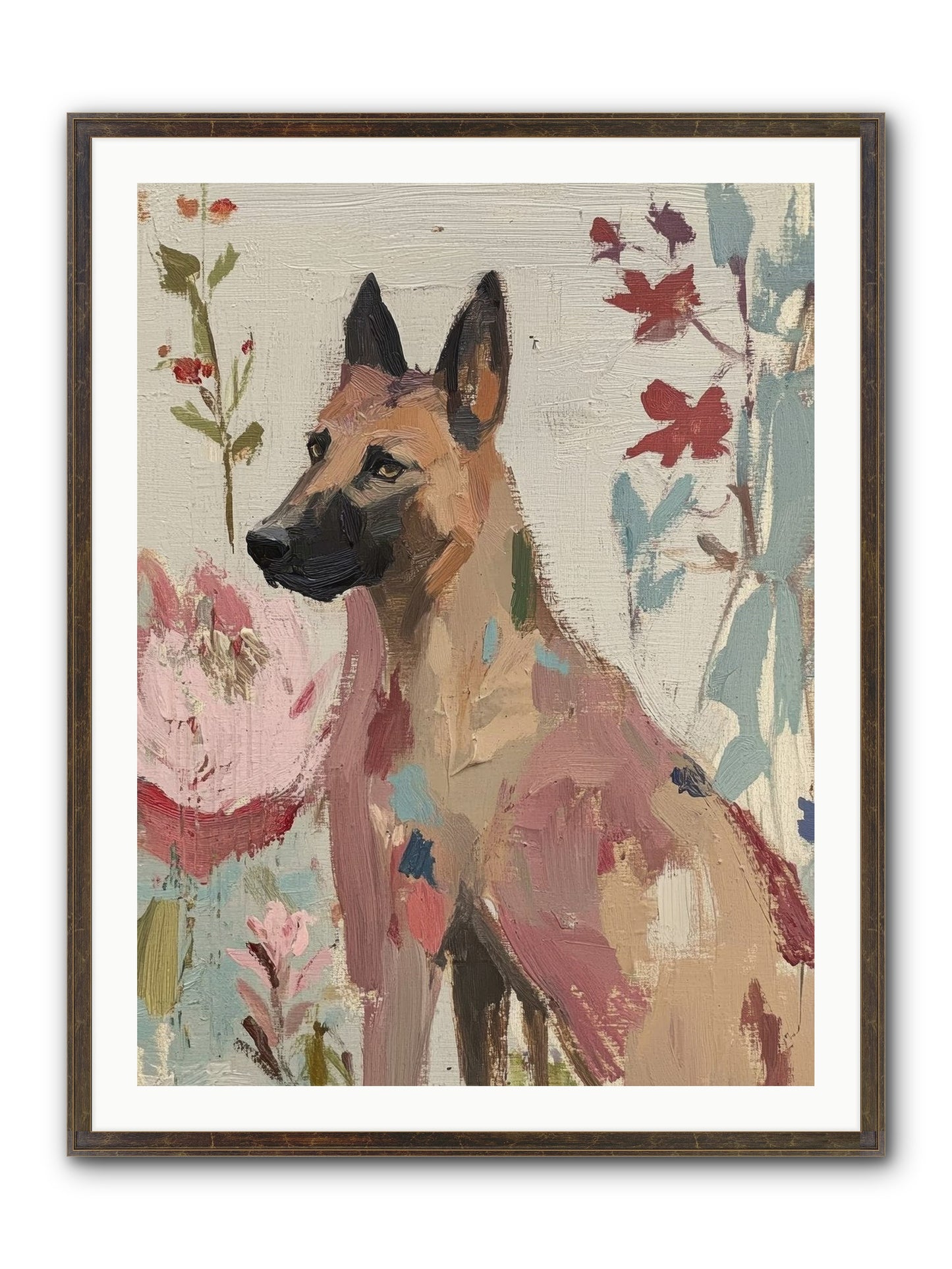 Lady Moonbeam Framed Print - Slimwoods Black/Gold 30x40