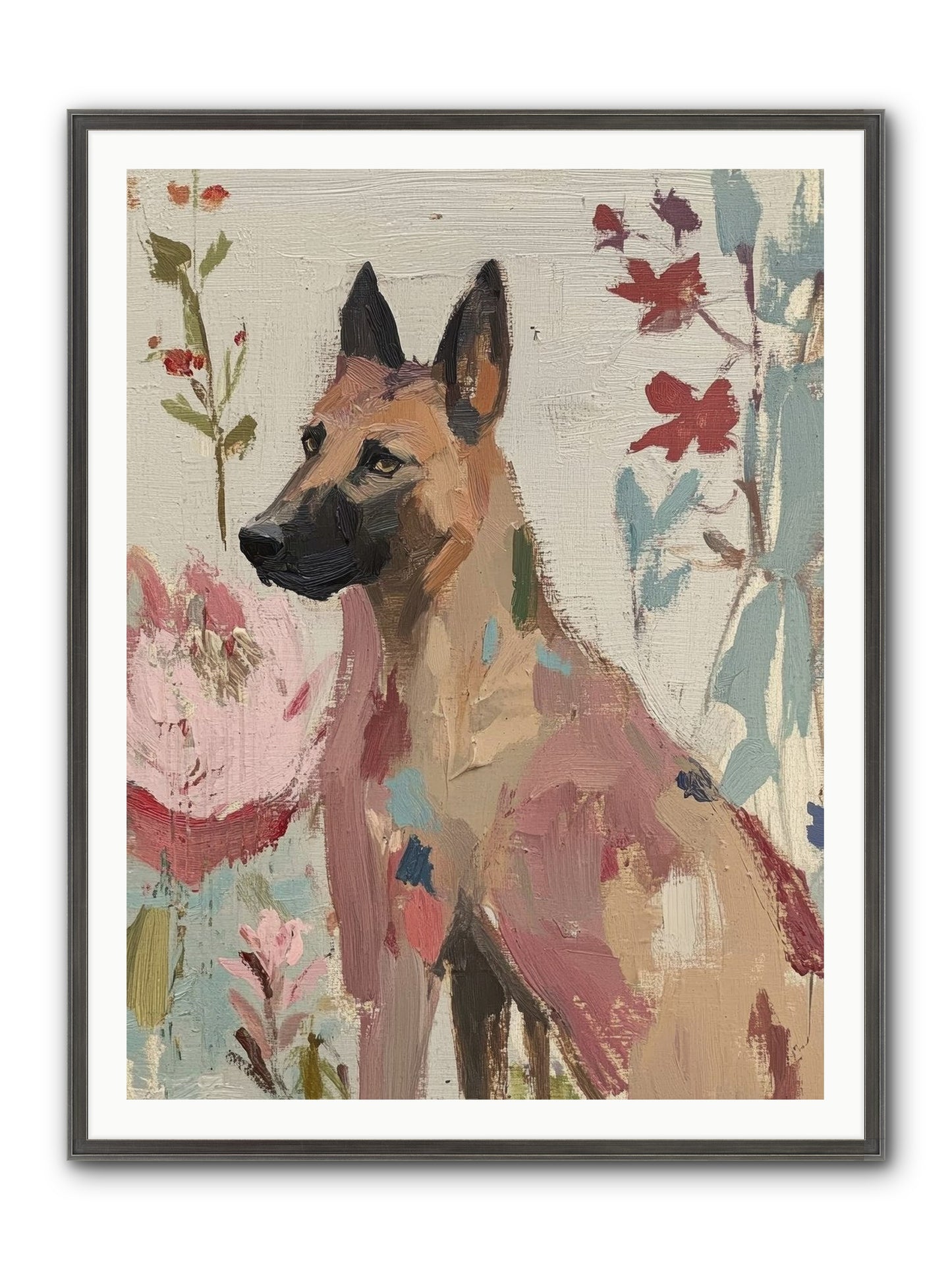 Lady Moonbeam Framed Print - Slimwoods Black/Silver 36x48