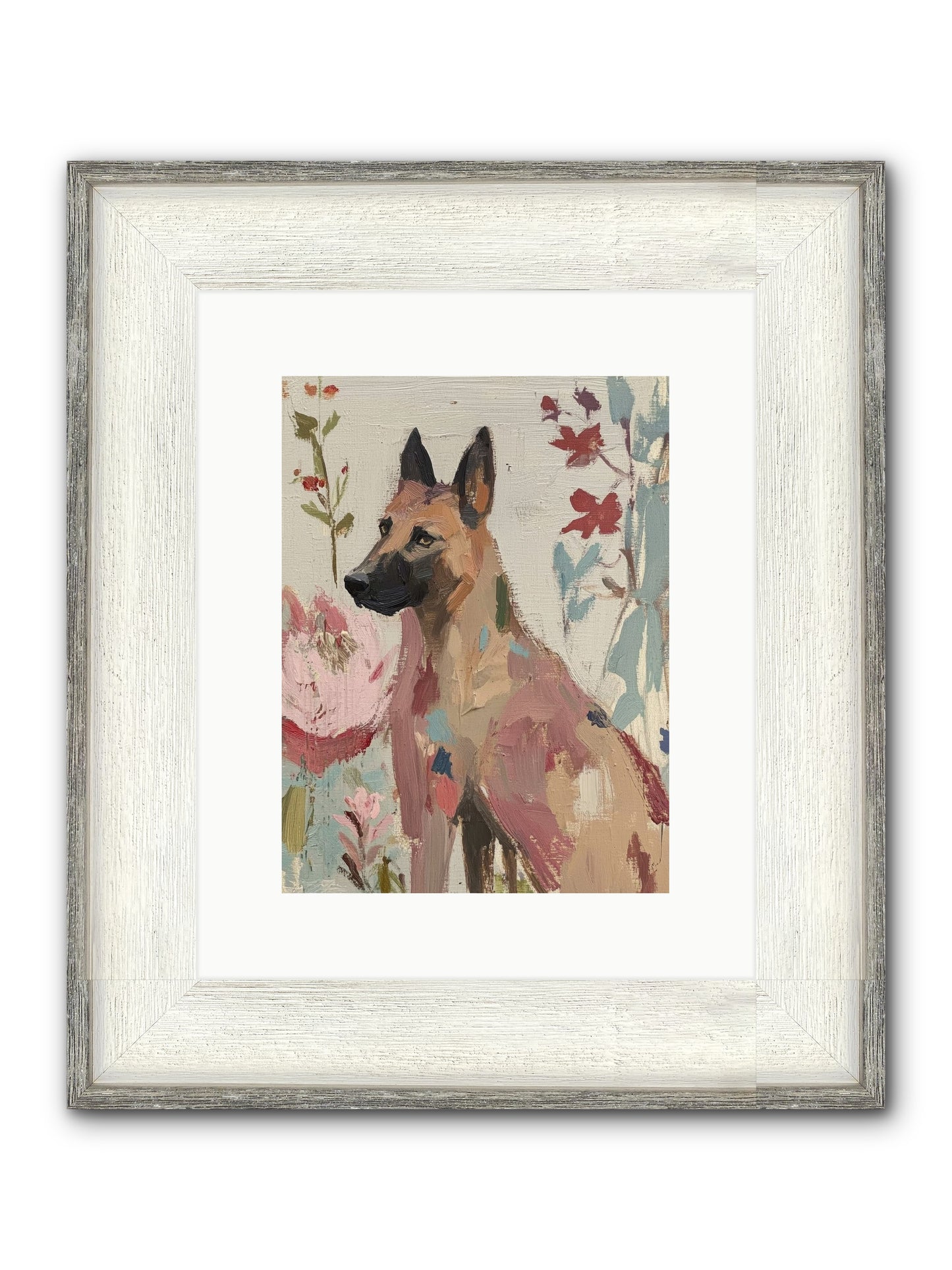 Lady Moonbeam Framed Print - Driftwood White 9x12