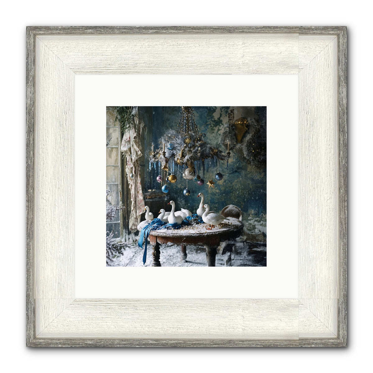Lady Winterbourne's Vista Framed Print - Driftwood White 10x10