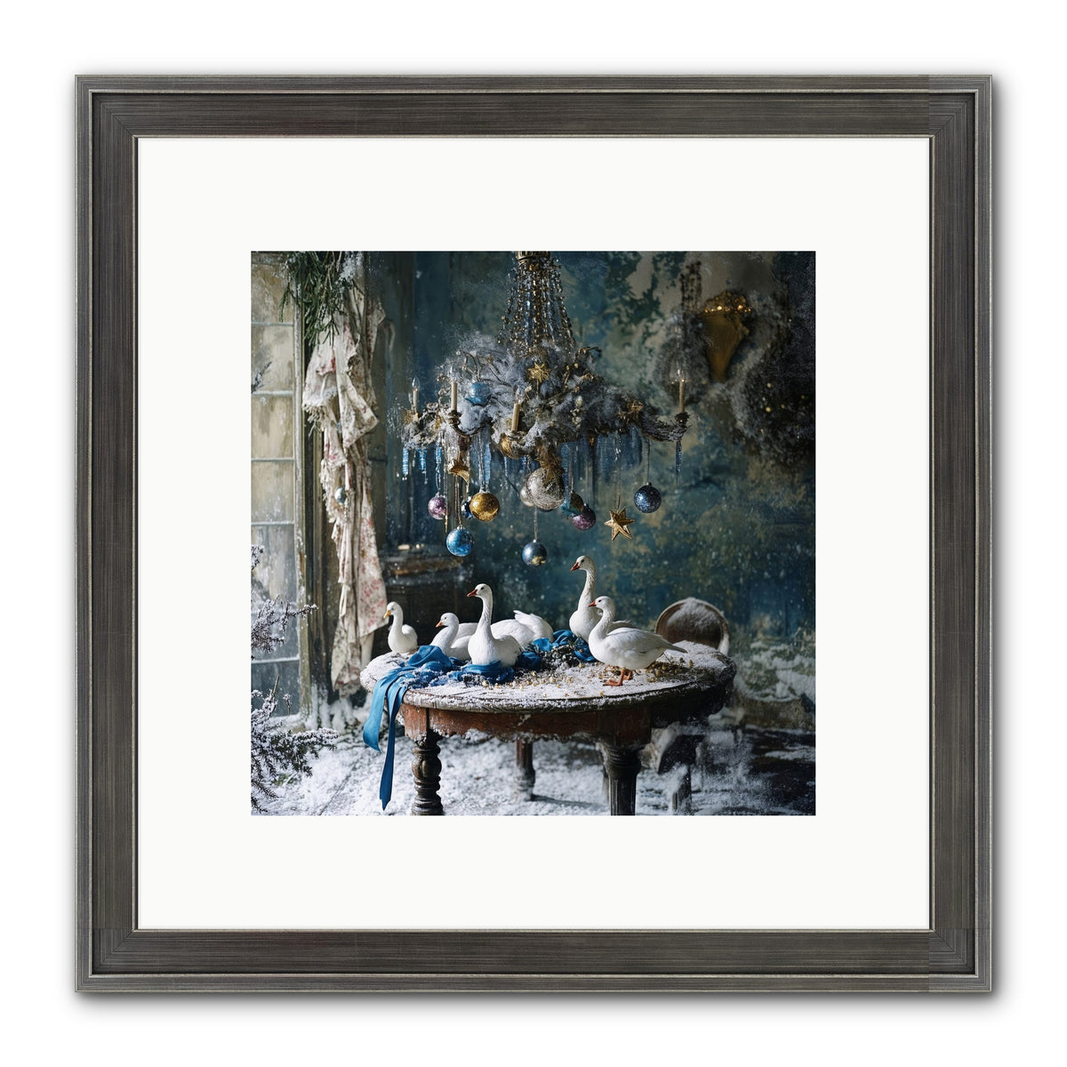 Lady Winterbourne's Vista Framed Print - Slimwoods Black/Silver 10x10