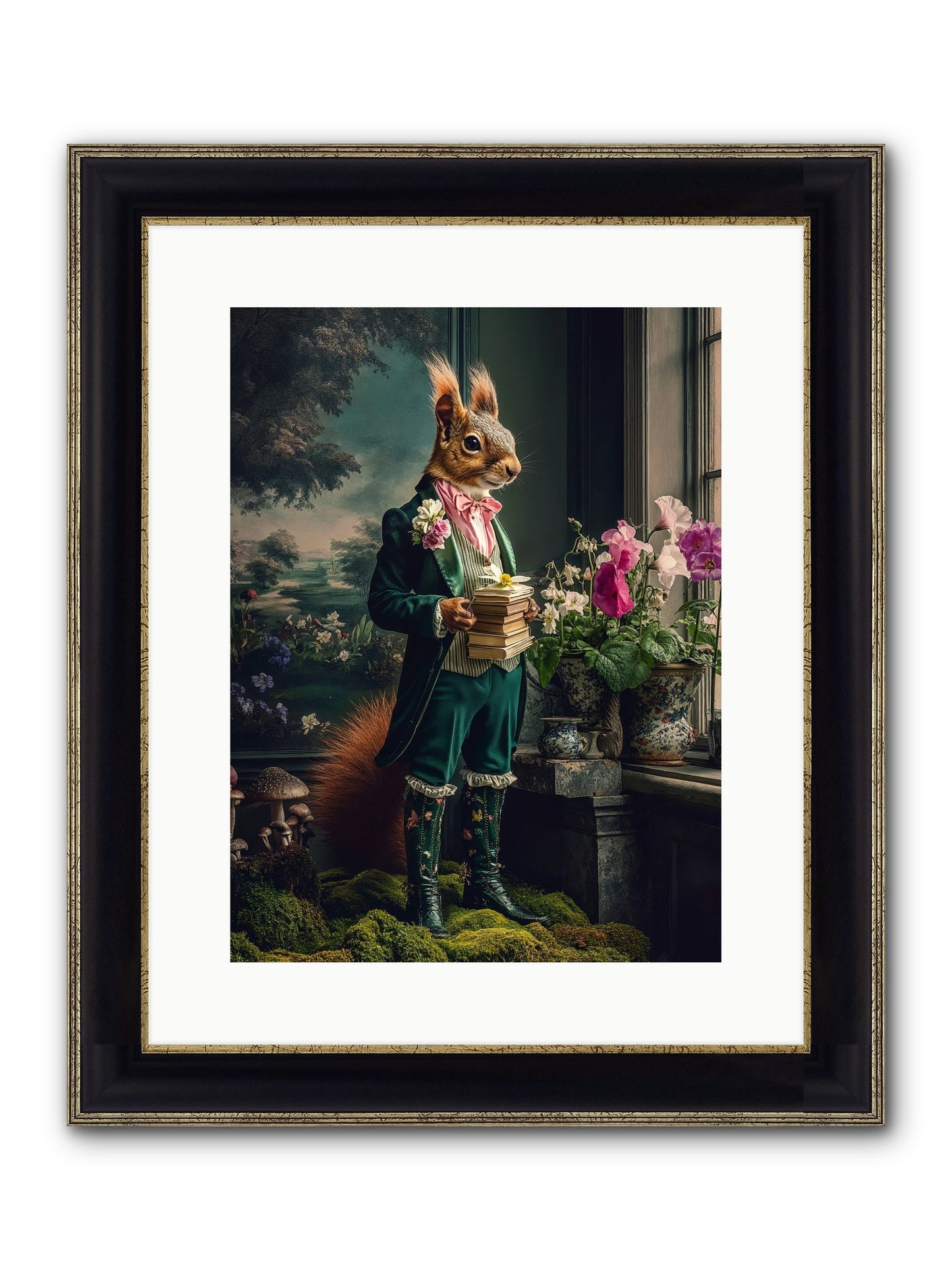 Land's Sweet Secrets No.1 Framed Print - Black & Gold 12x16