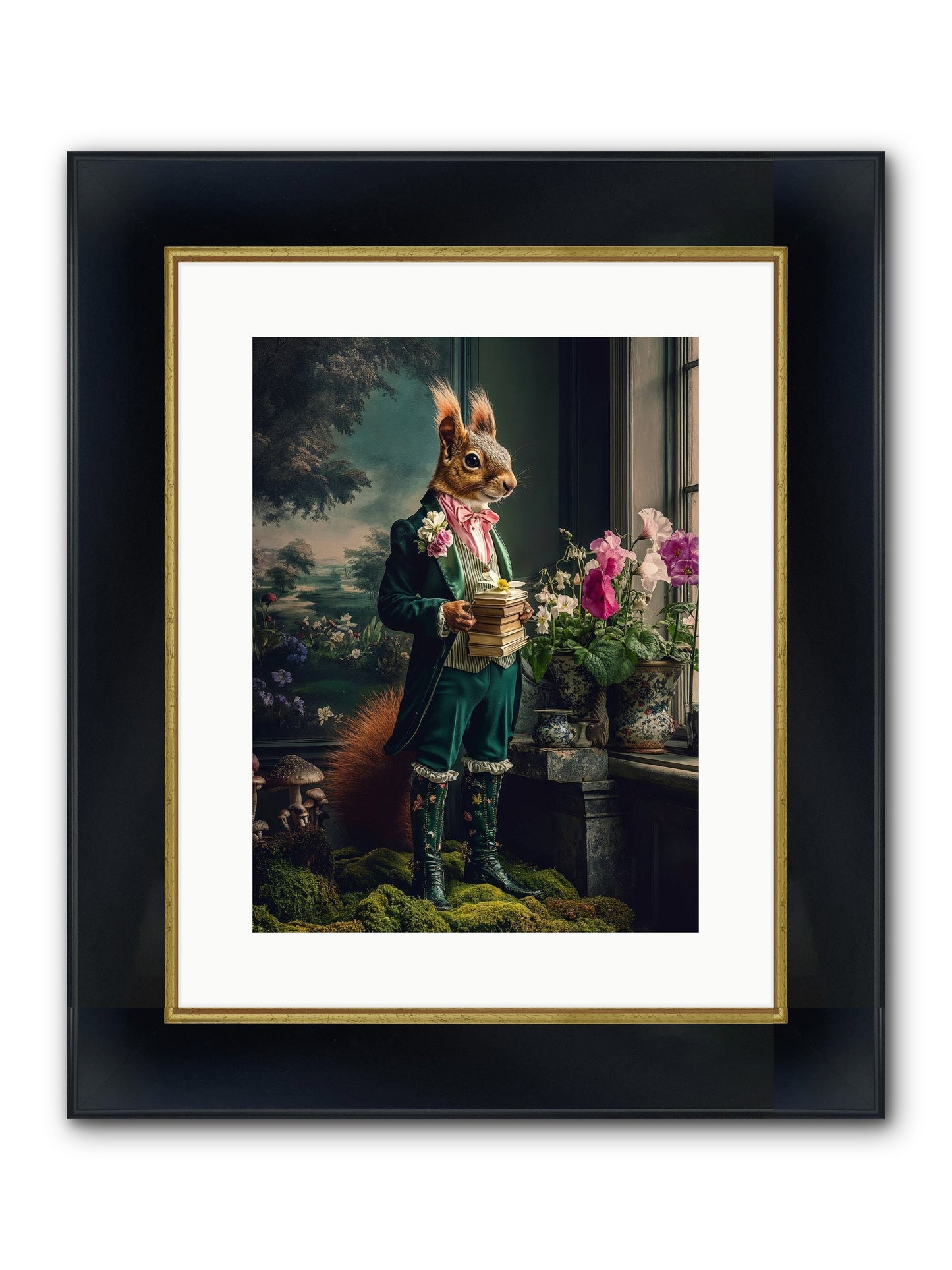 Land's Sweet Secrets No.1 Framed Print - Wide Black w/Gold 12x16