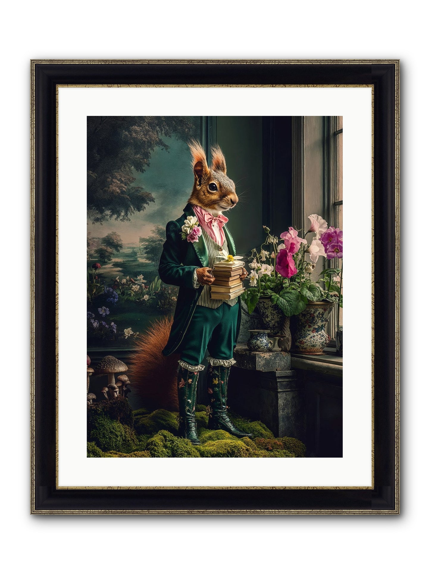 Land's Sweet Secrets No.1 Framed Print - Black & Gold 18x24