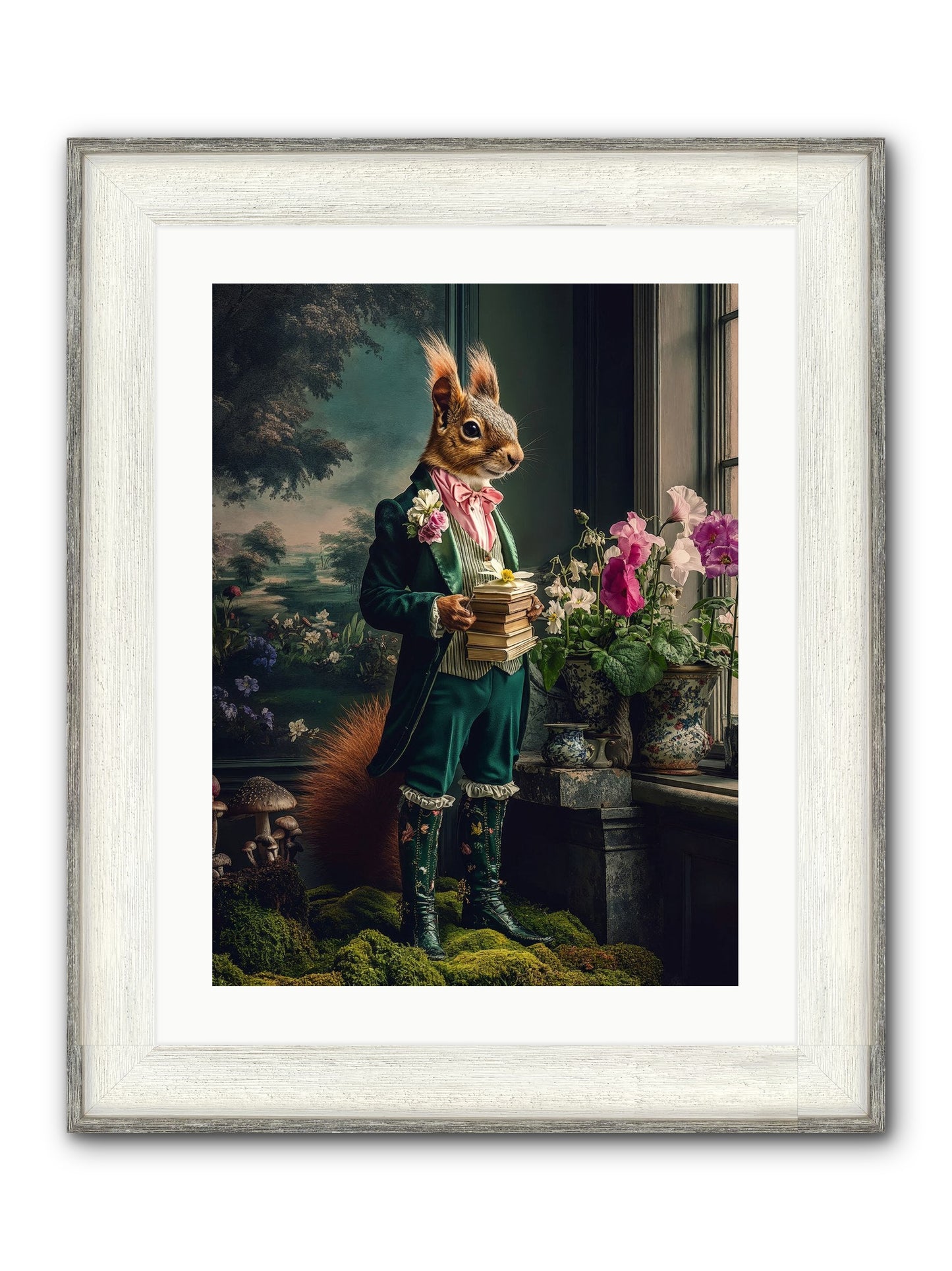 Land's Sweet Secrets No.1 Framed Print - Driftwood White 18x24