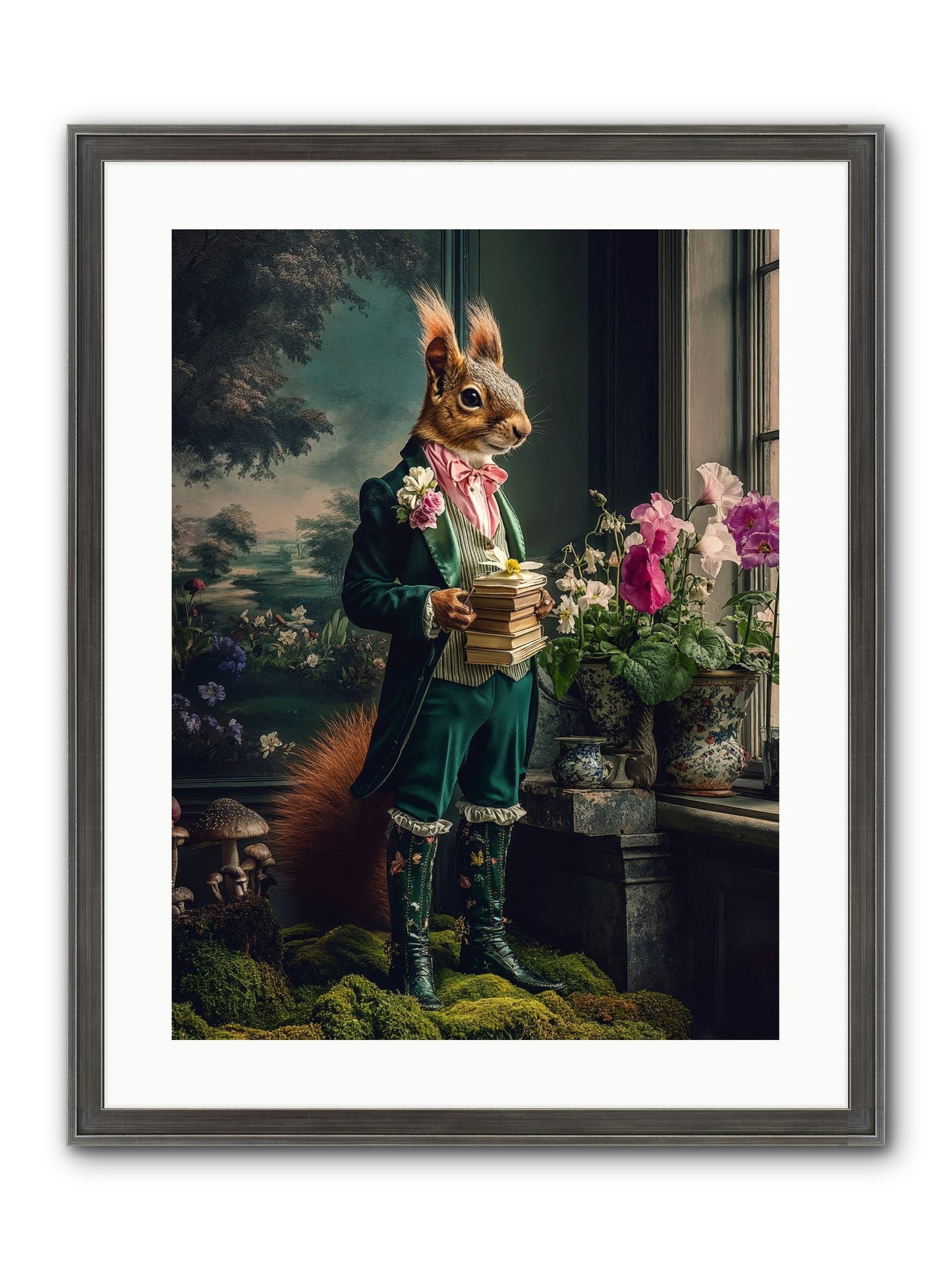 Land's Sweet Secrets No.1 Framed Print - Slimwoods Black/Silver 18x24