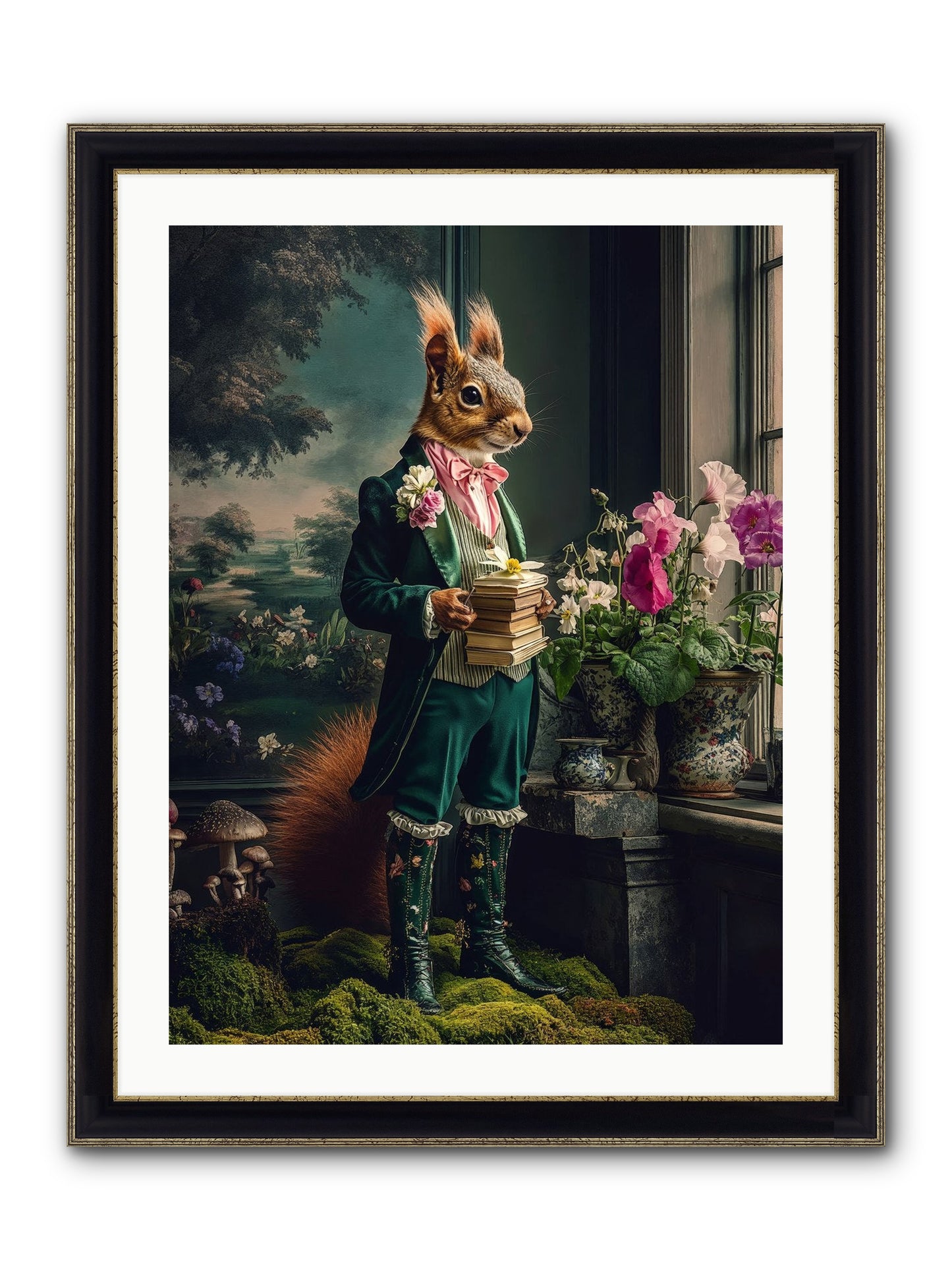 Land's Sweet Secrets No.1 Framed Print - Black & Gold 24x32