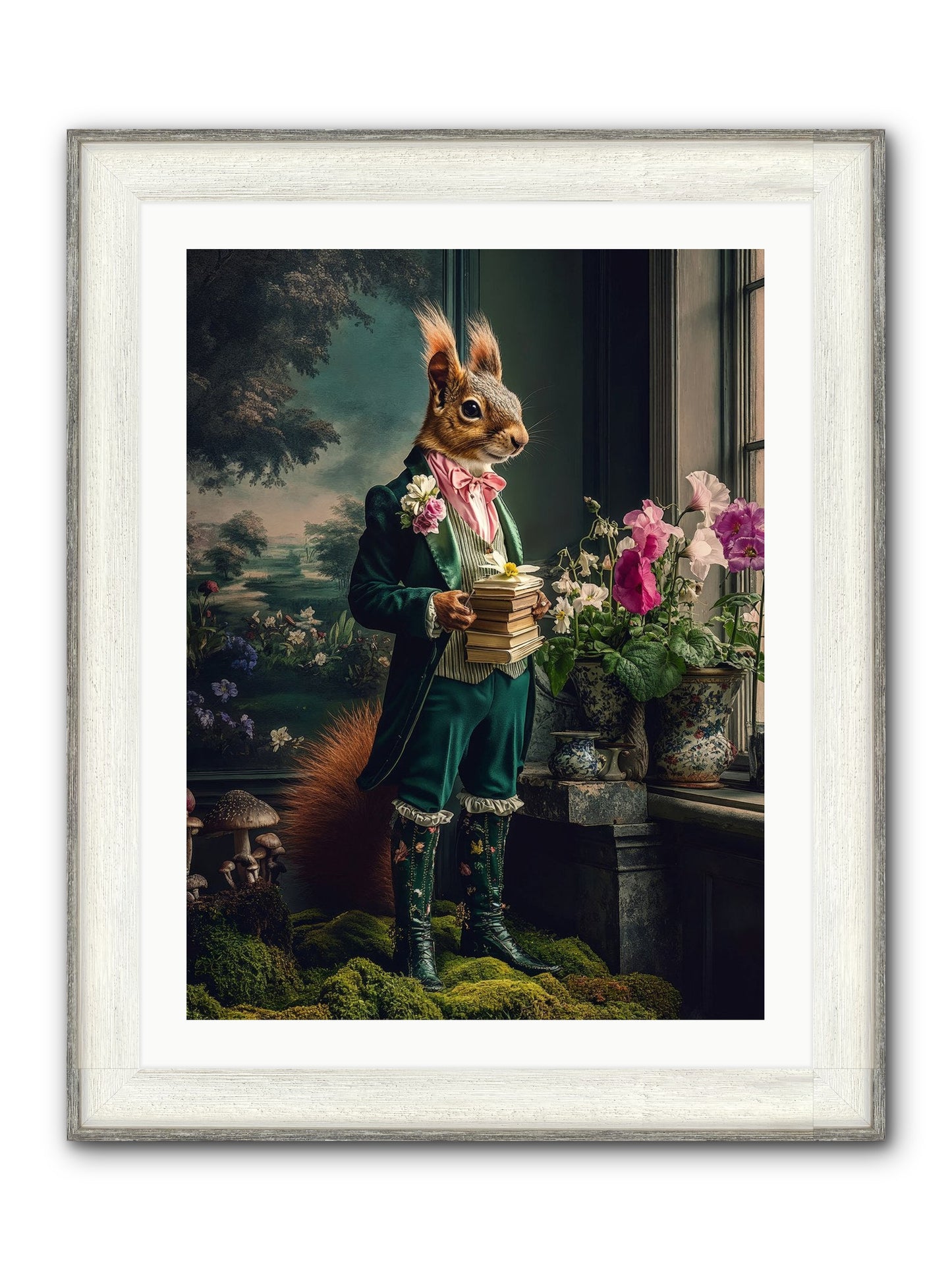 Land's Sweet Secrets No.1 Framed Print - Driftwood White 24x32