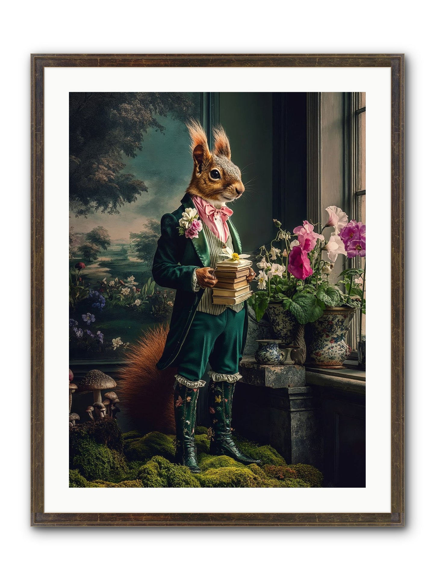 Land's Sweet Secrets No.1 Framed Print - Slimwoods Black/Gold 24x32