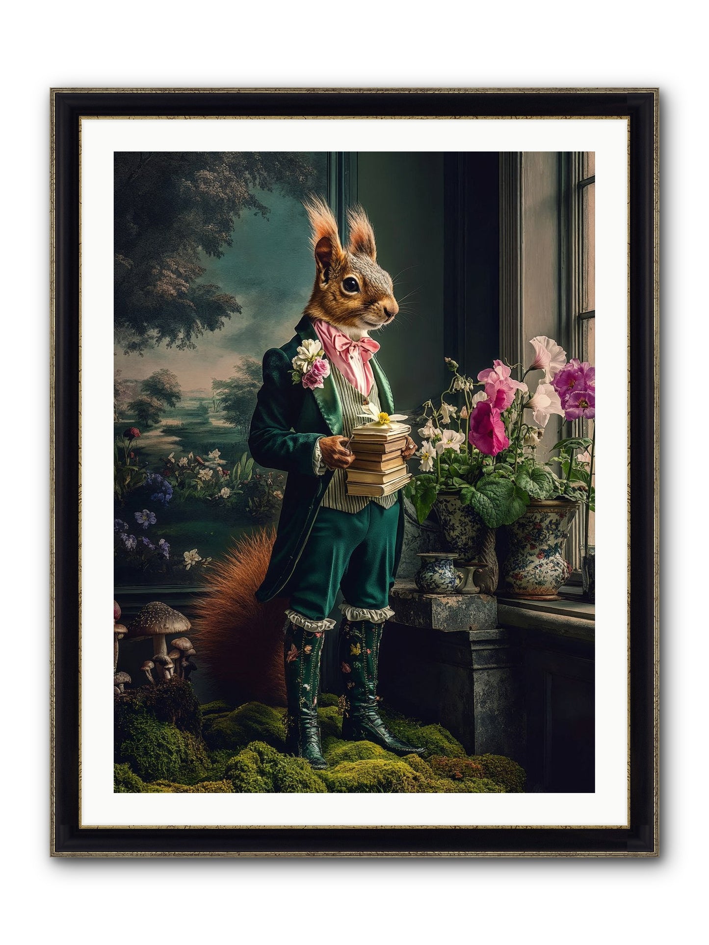 Land's Sweet Secrets No.1 Framed Print - Black & Gold 30x40
