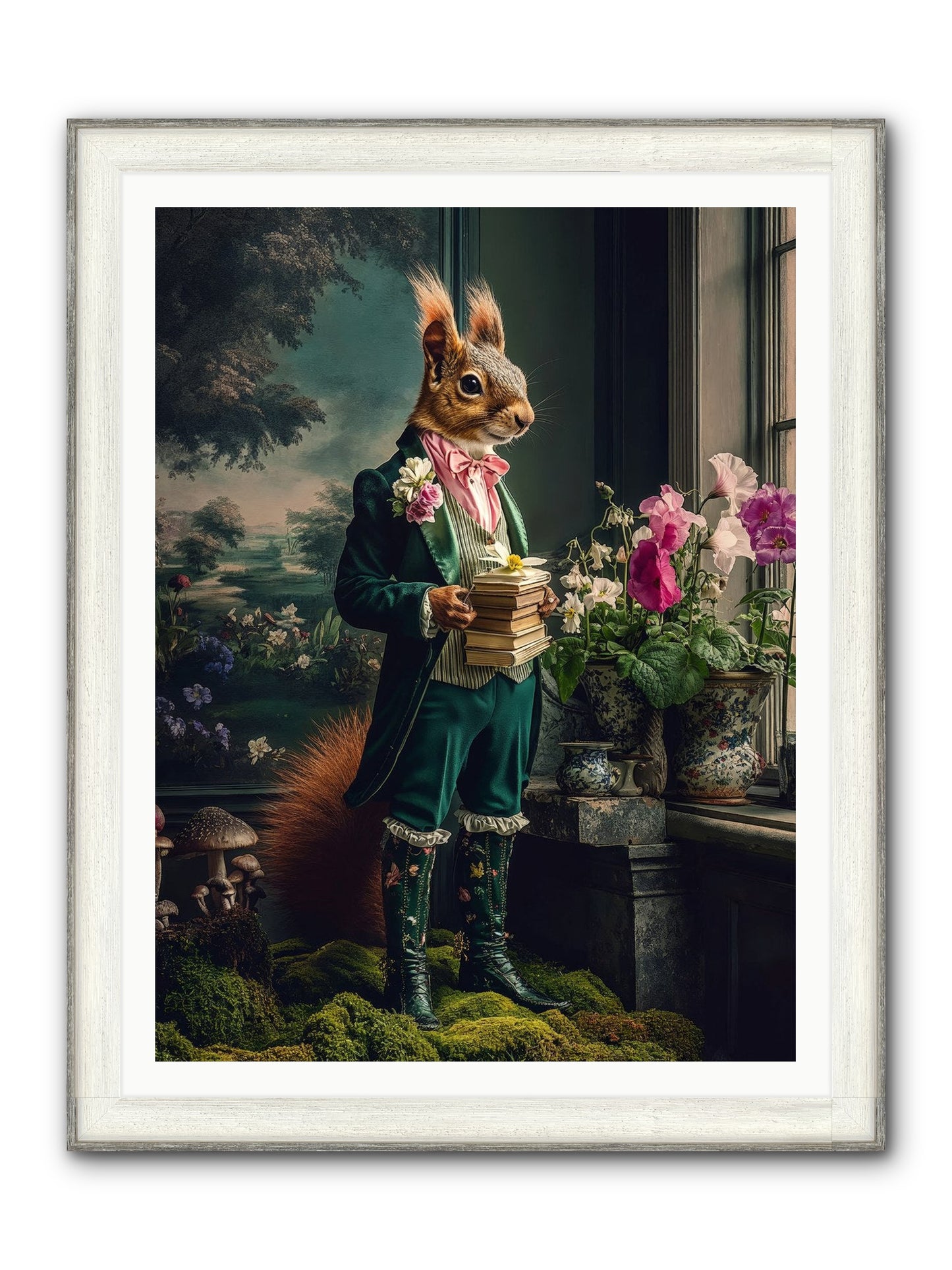 Land's Sweet Secrets No.1 Framed Print - Driftwood White 36x48