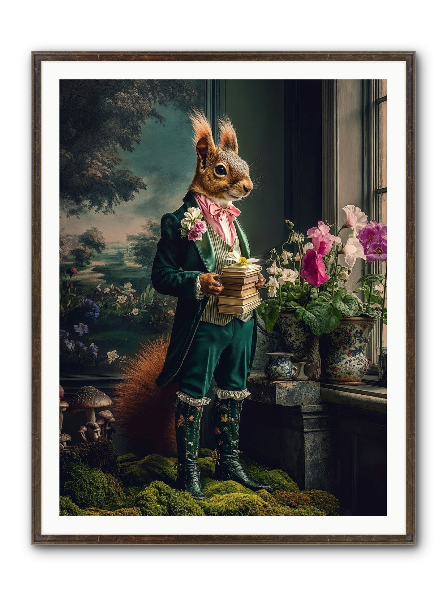 Land's Sweet Secrets No.1 Framed Print - Slimwoods Black/Gold 36x48