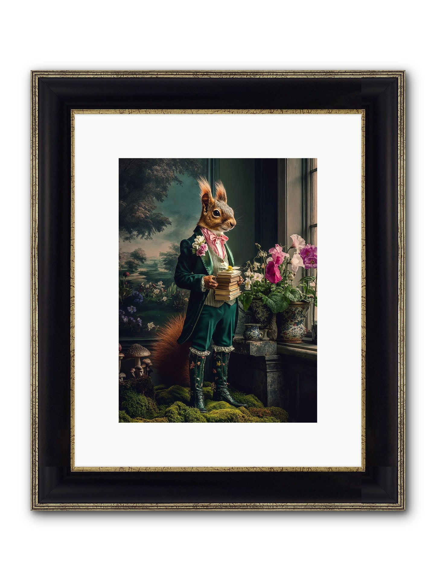 Land's Sweet Secrets No.1 Framed Print - Black & Gold 9x12