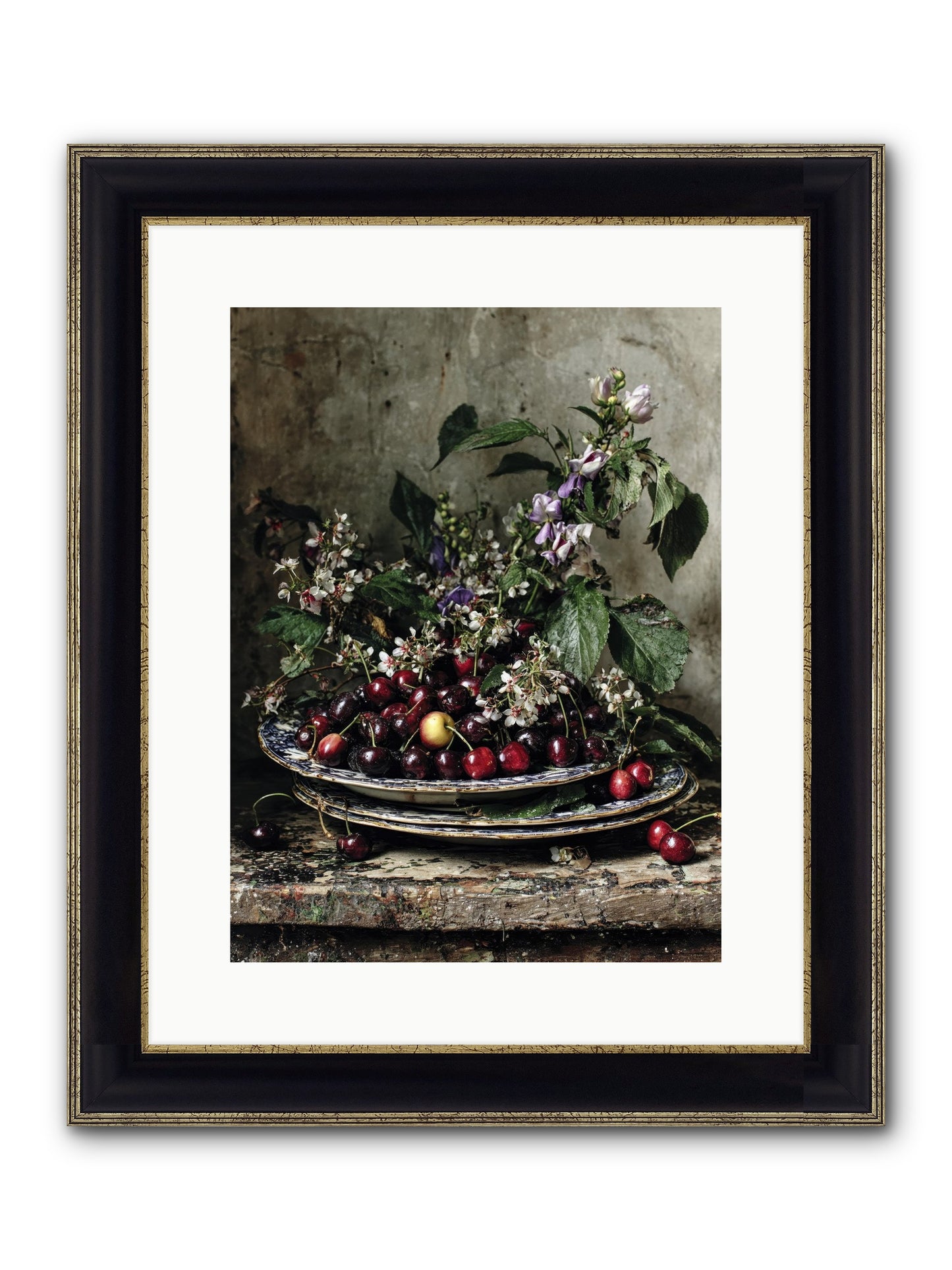 Language Of Color Framed Print - Black & Gold 12x16