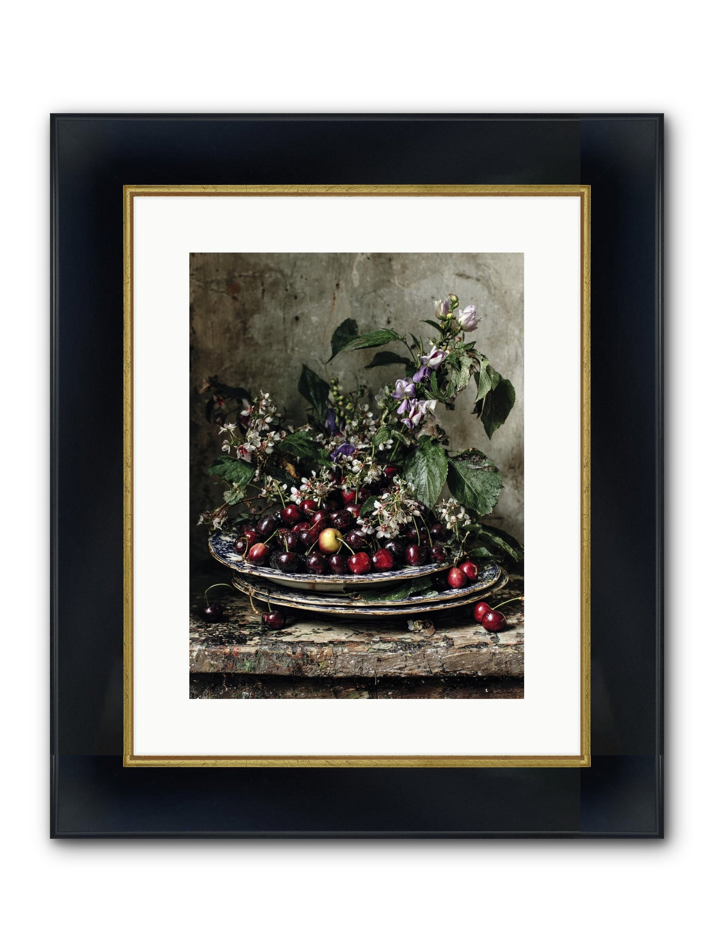 Language Of Color Framed Print - Wide Black w/Gold 12x16