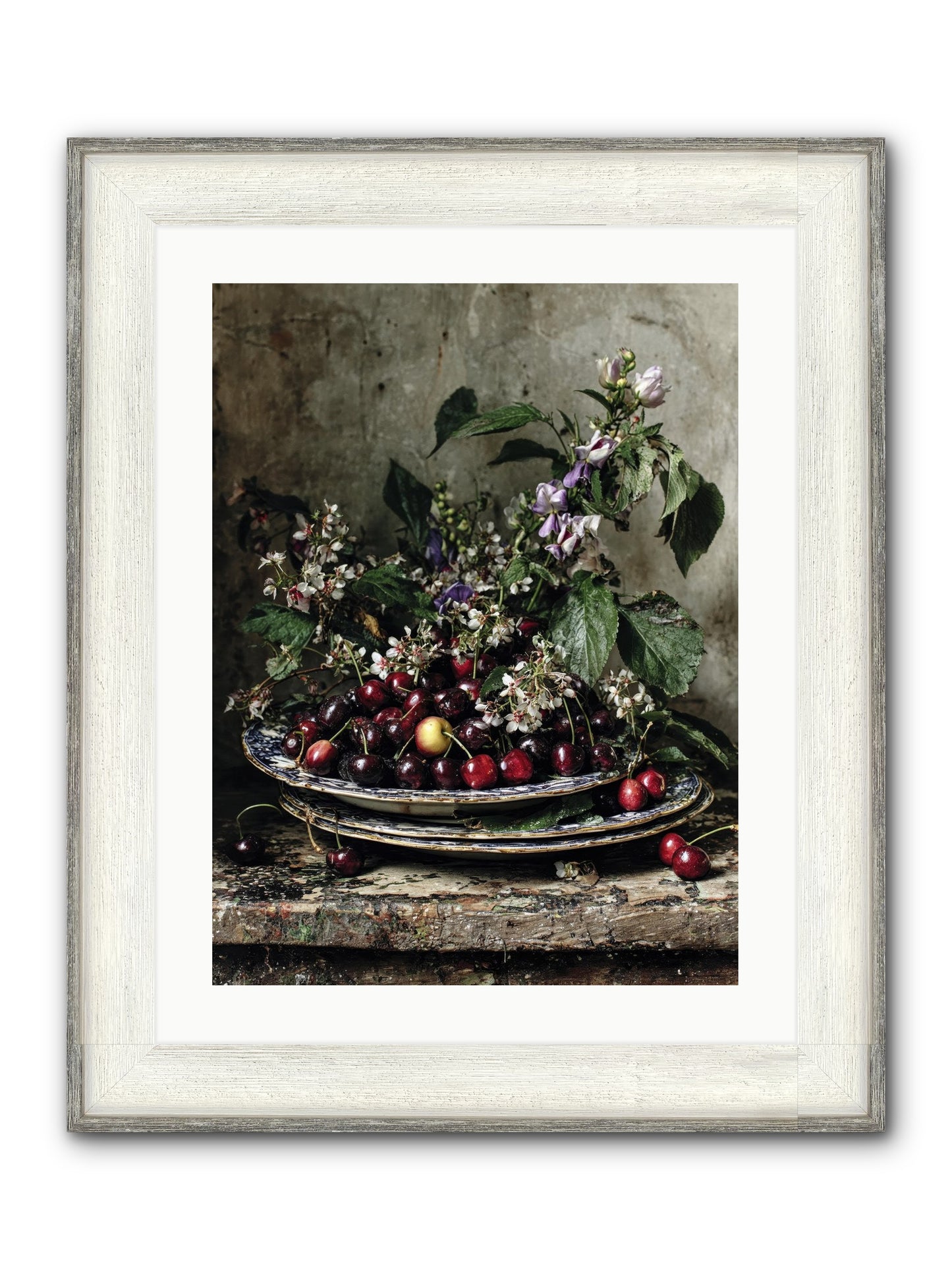 Language Of Color Framed Print - Driftwood White 18x24