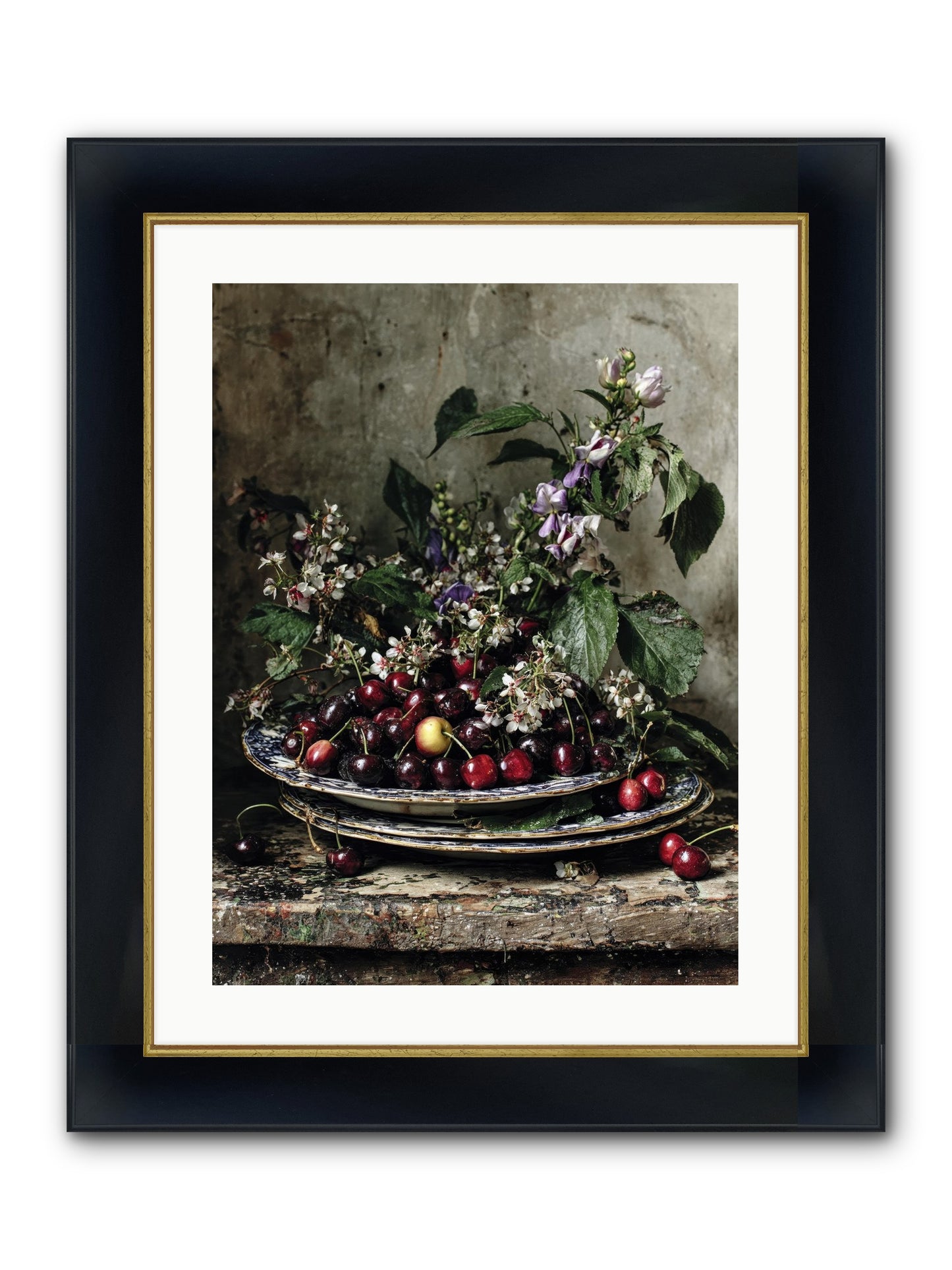 Language Of Color Framed Print - Wide Black w/Gold 18x24