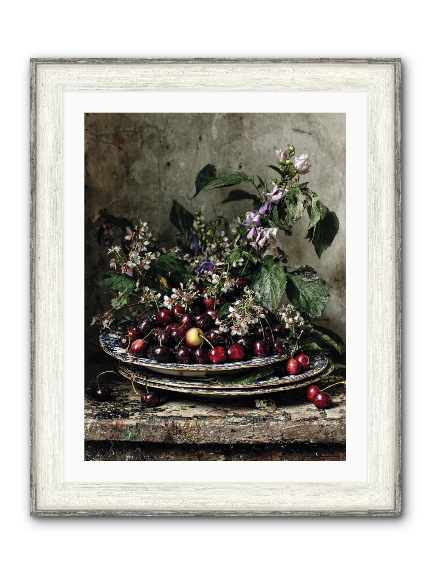 Language Of Color Framed Print - Driftwood White 24x32